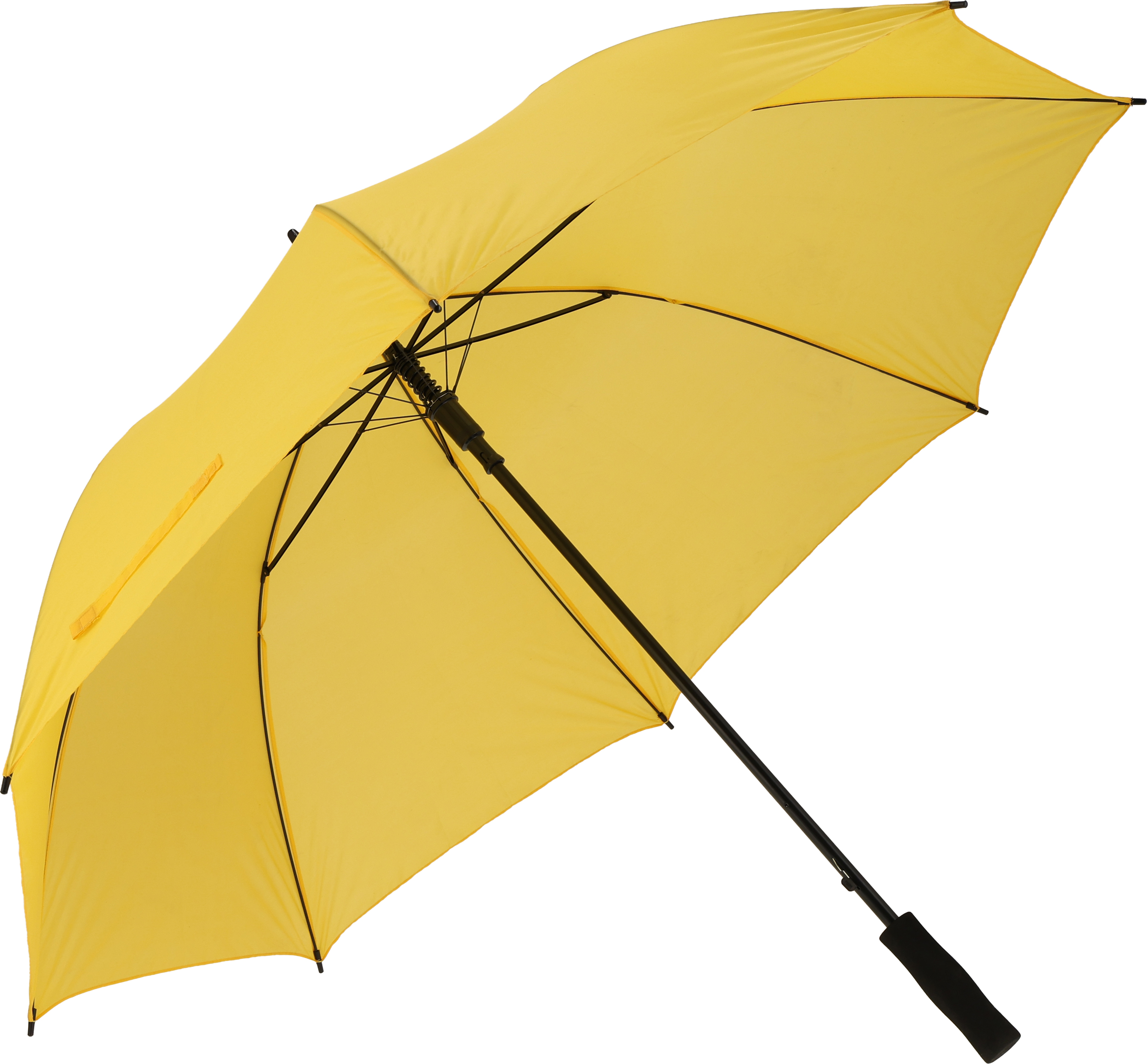 Parasol automatyczny Ø130 cm SUEDERDEICH - z logo z własnym nadrukiem, kolor żółty