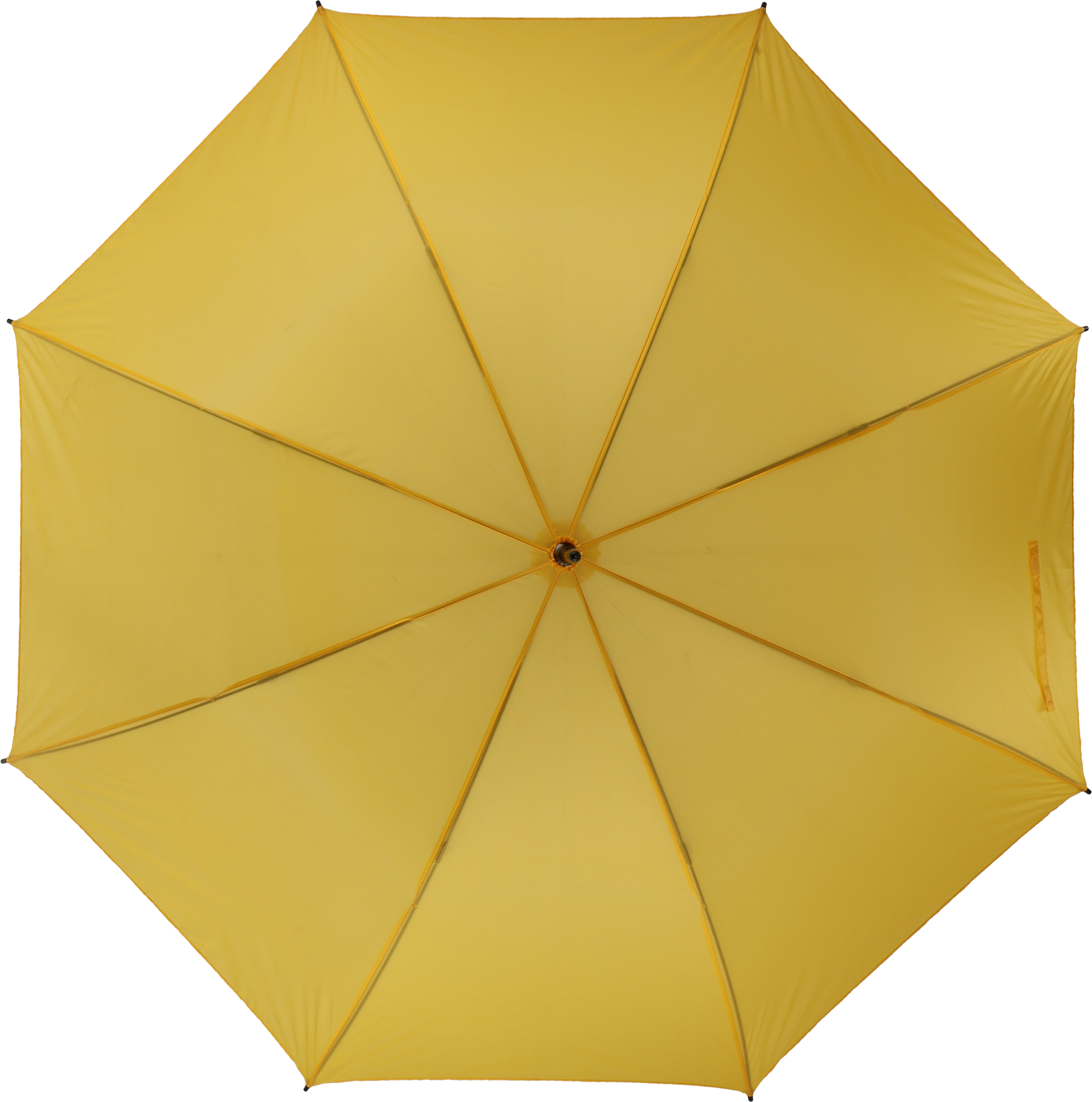 Parasol automatyczny Ø130 cm SUEDERDEICH - z logo z własnym nadrukiem, kolor żółty