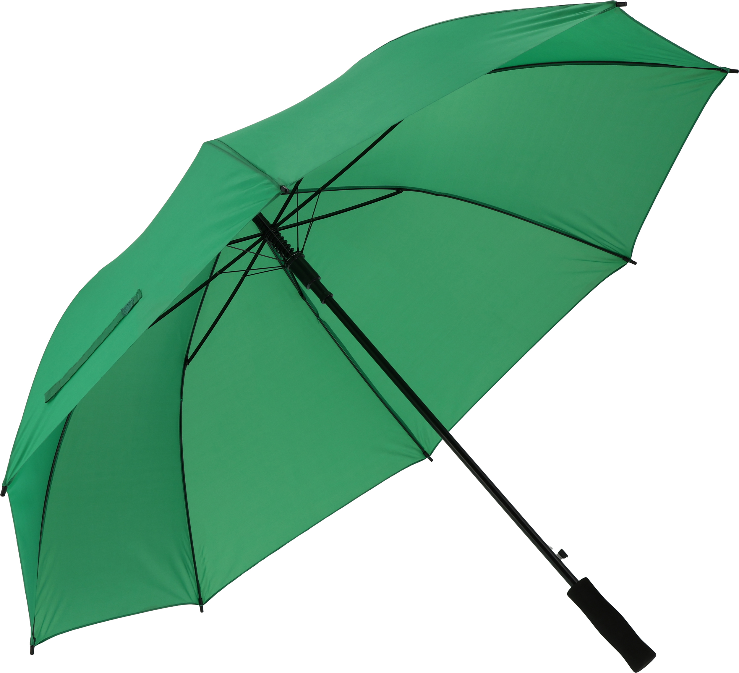 Parasol automatyczny Ø130 cm SUEDERDEICH - z logo z własnym nadrukiem, kolor zielony