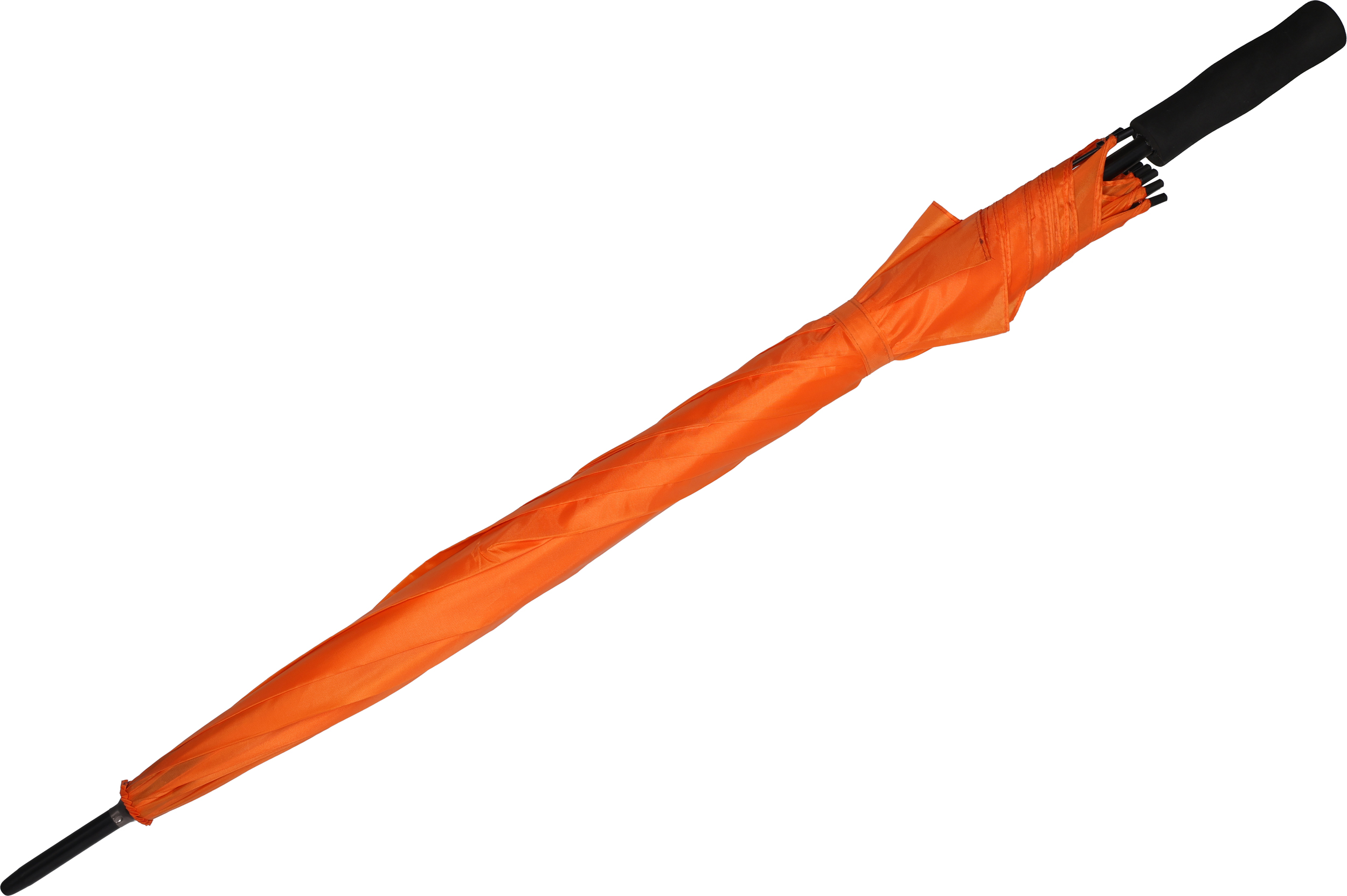 Parasol automatyczny Ø130 cm SUEDERDEICH - z logo z własnym nadrukiem, kolor pomarańczowy