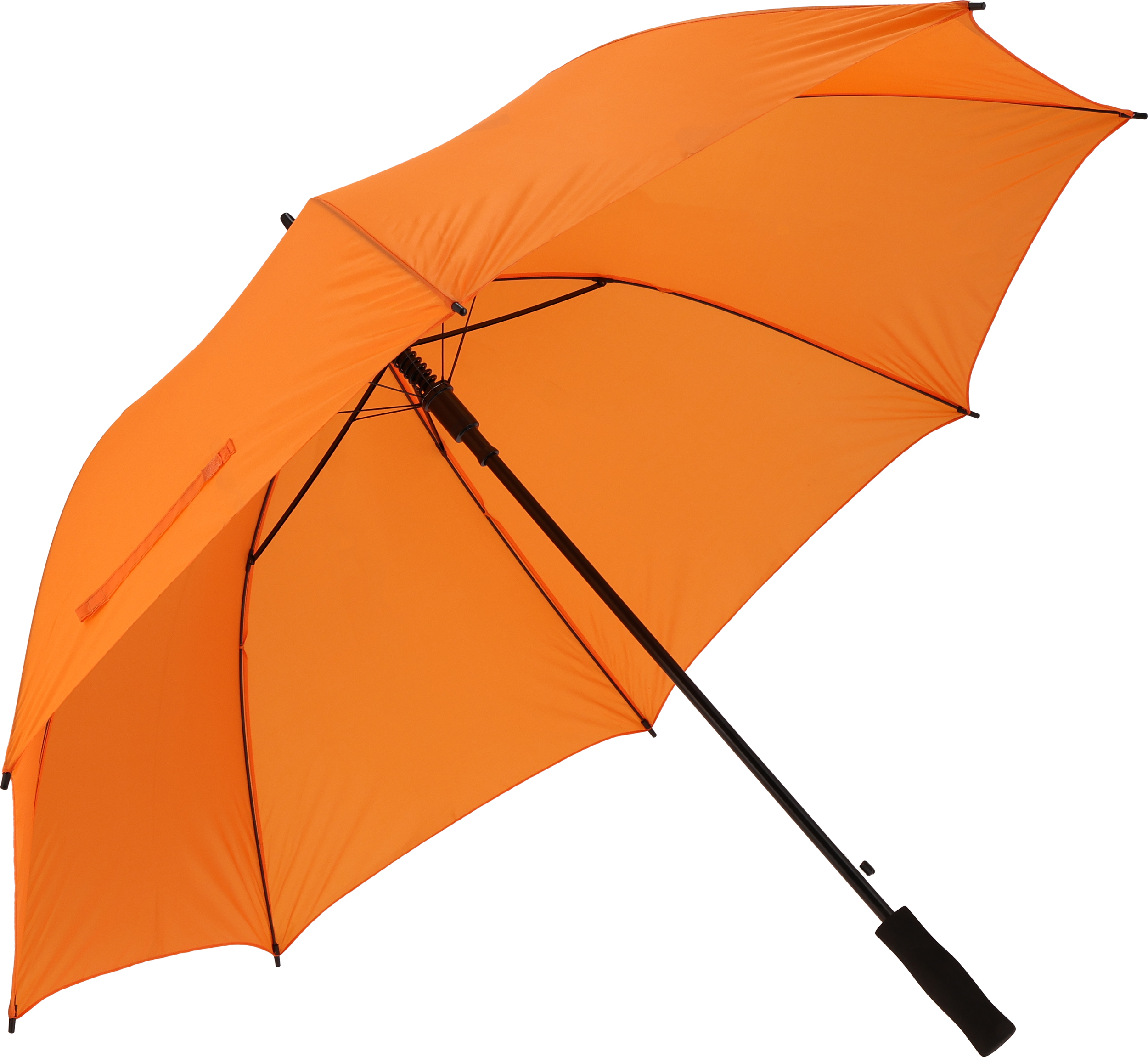Parasol automatyczny Ø130 cm SUEDERDEICH - z logo z własnym nadrukiem, kolor pomarańczowy