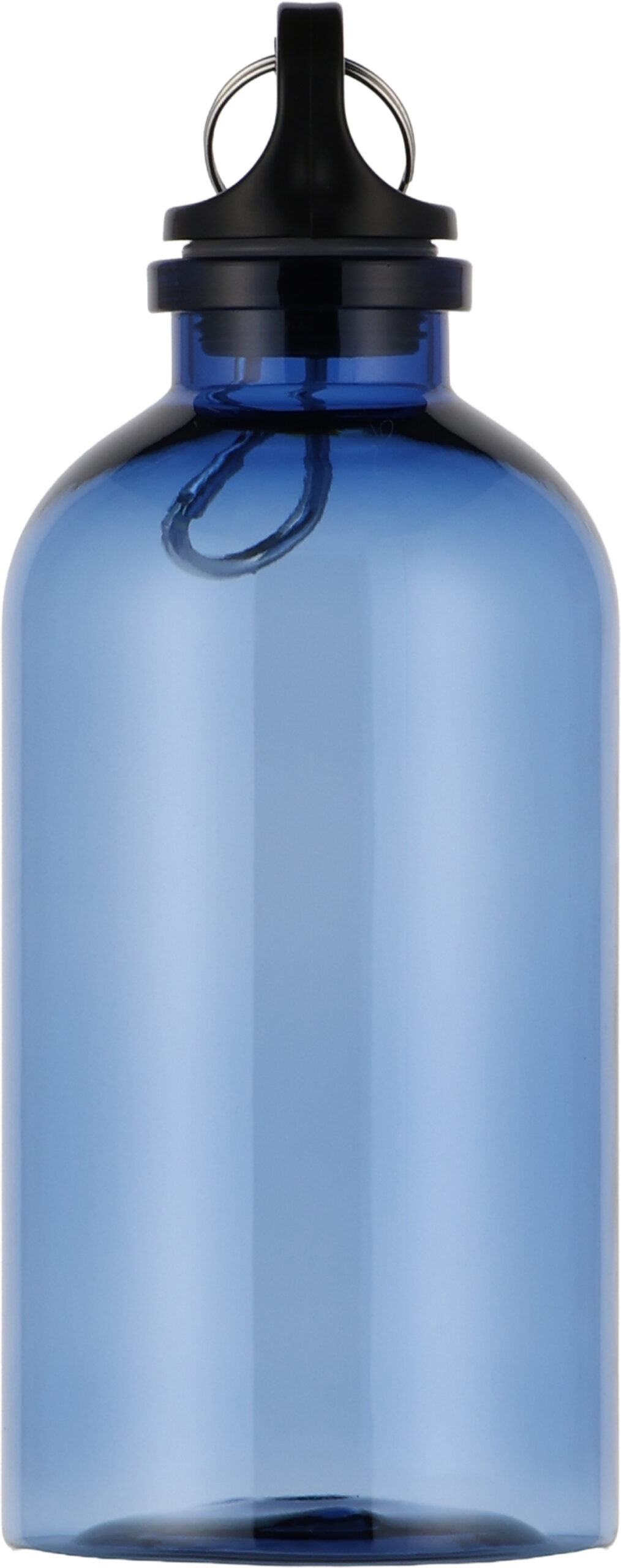 Bidon z recyklingu MECHELEN 400 ml - z logo z własnym nadrukiem, kolor niebieski