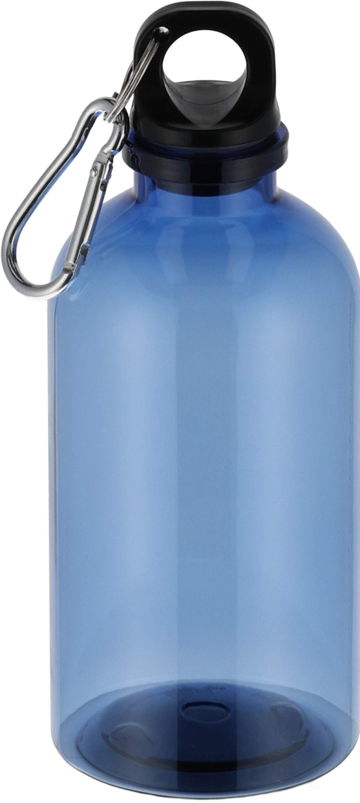 Bidon z recyklingu MECHELEN 400 ml - z logo z własnym nadrukiem, kolor niebieski