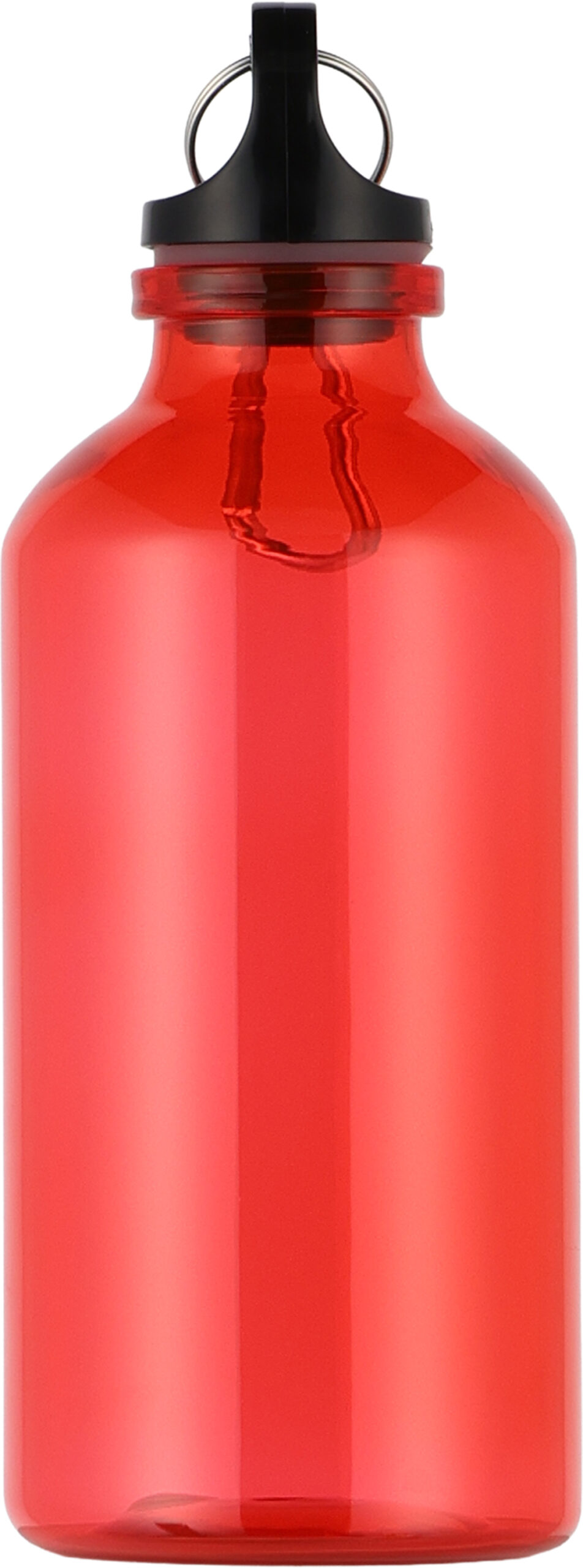 Bidon z recyklingu MECHELEN 400 ml - z logo z własnym nadrukiem, kolor czerwony