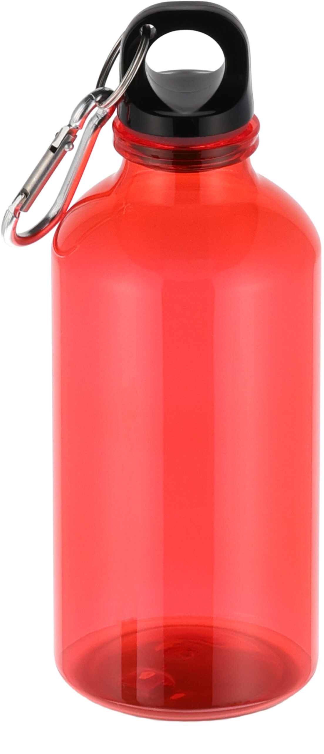 Bidon z recyklingu MECHELEN 400 ml - z logo z własnym nadrukiem, kolor czerwony