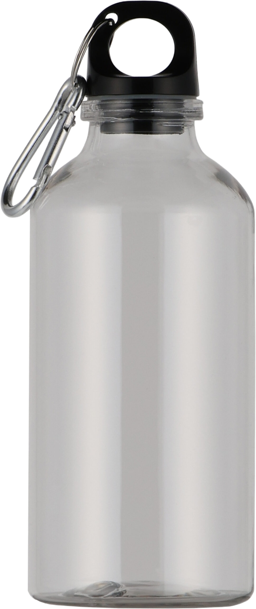 przeźroczysty Bidon z recyklingu MECHELEN 400 ml – z logo
