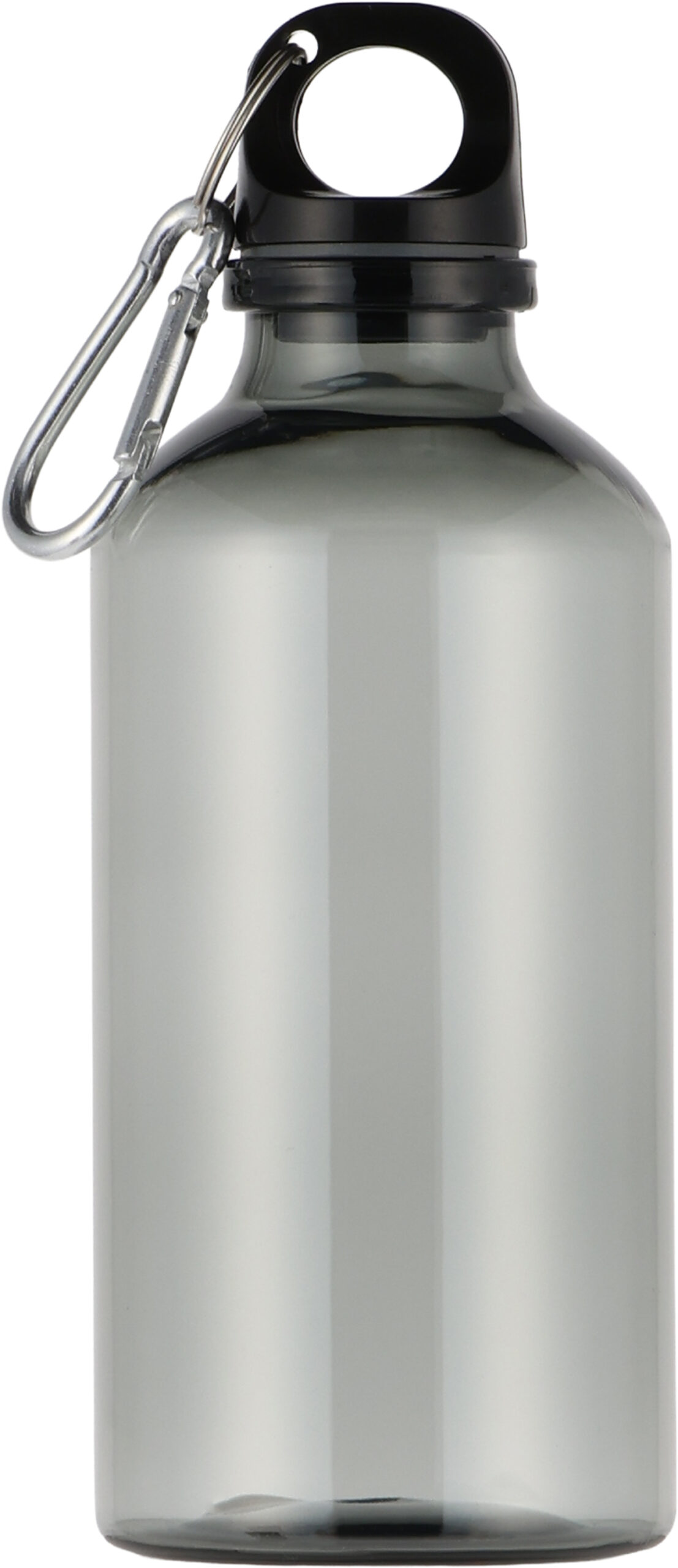 ciemnoszary Bidon z recyklingu MECHELEN 400 ml – z logo