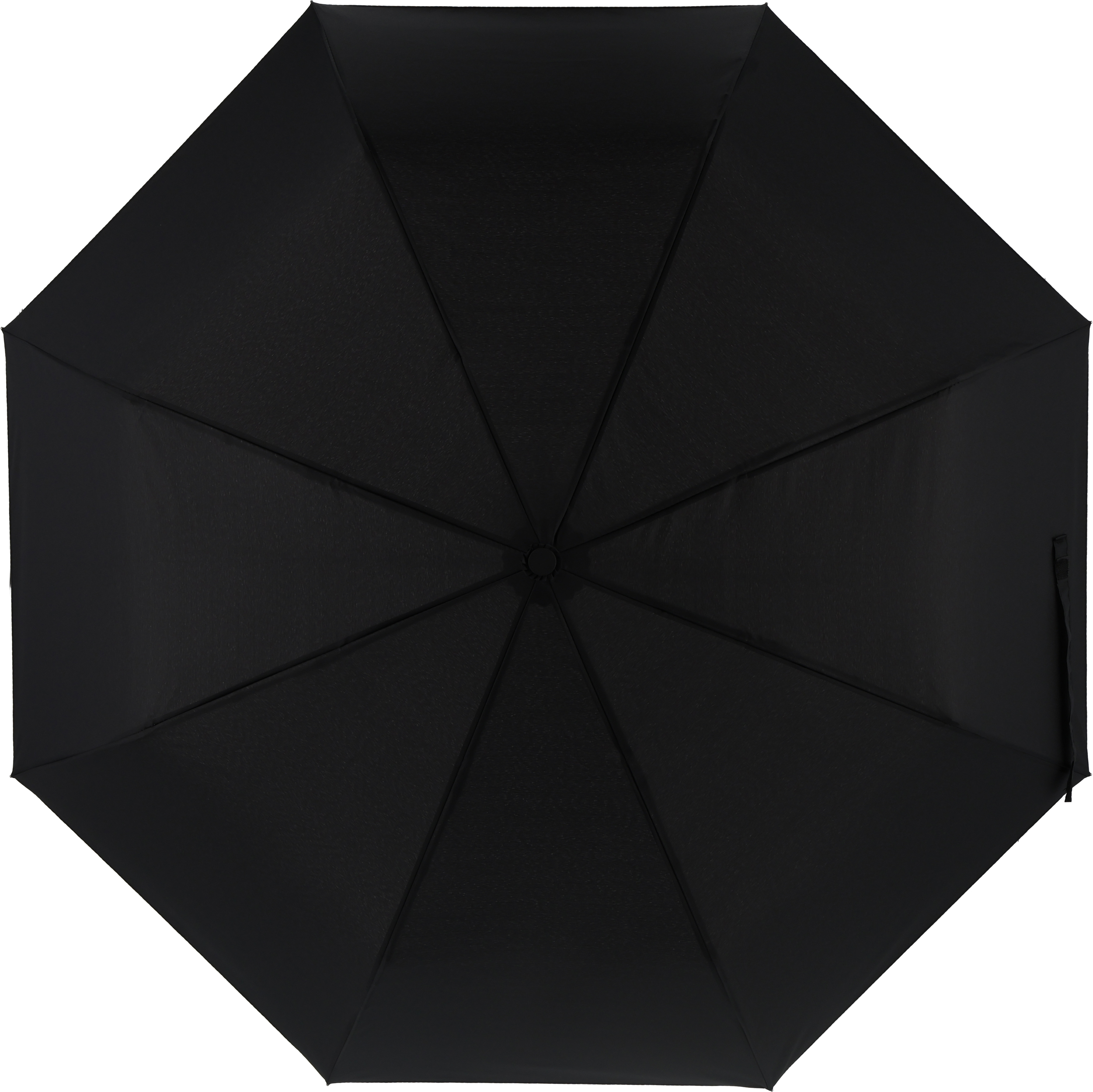 Parasol automatyczny Ø100 cm rPET IPSWICH - z logo z własnym nadrukiem, kolor czarny