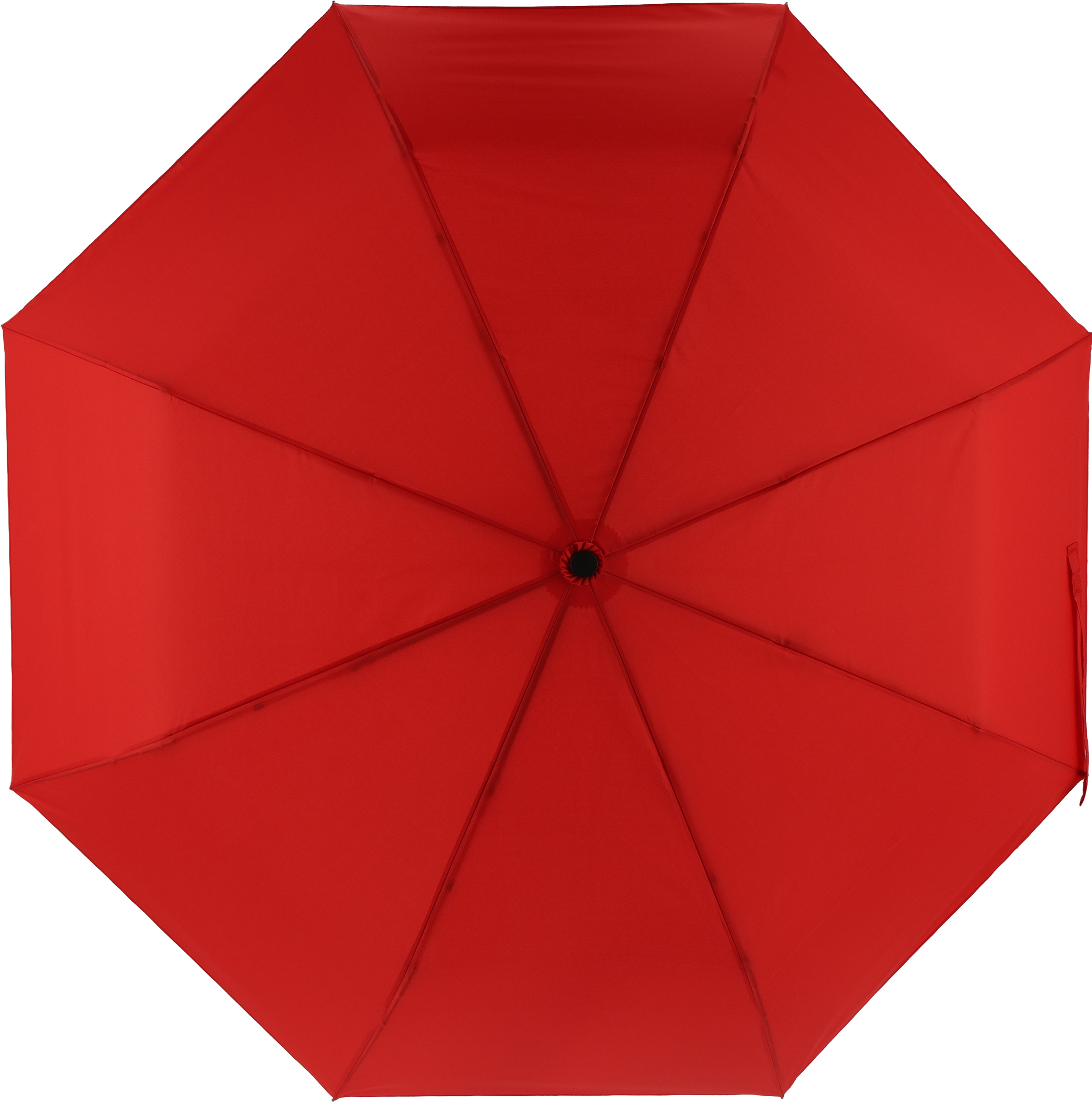 Parasol automatyczny Ø100 cm rPET IPSWICH - z logo z własnym nadrukiem, kolor czerwony