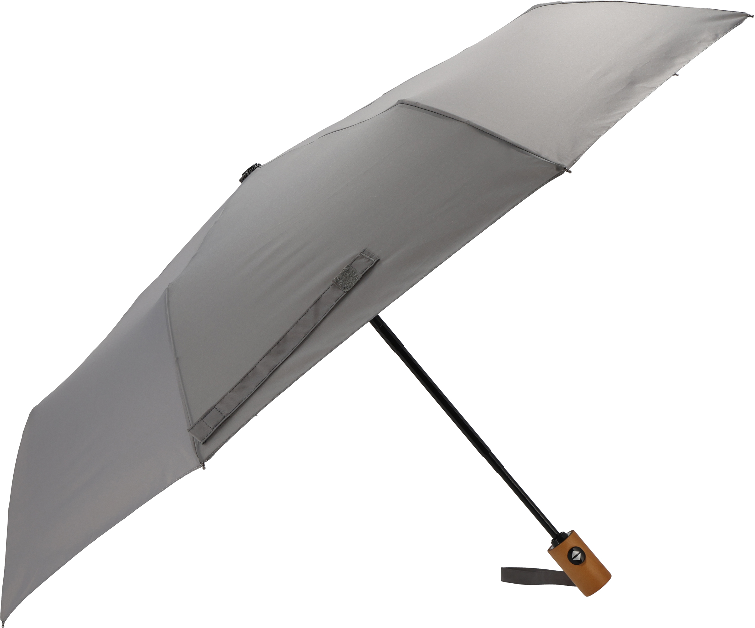 Parasol automatyczny Ø100 cm rPET IPSWICH - z logo z własnym nadrukiem, kolor szary