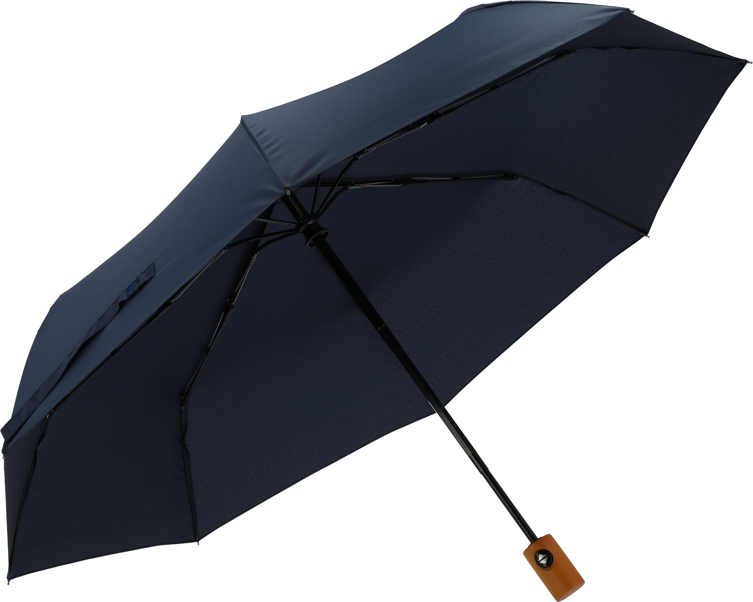Parasol automatyczny Ø100 cm rPET IPSWICH - z logo z własnym nadrukiem, kolor granatowy