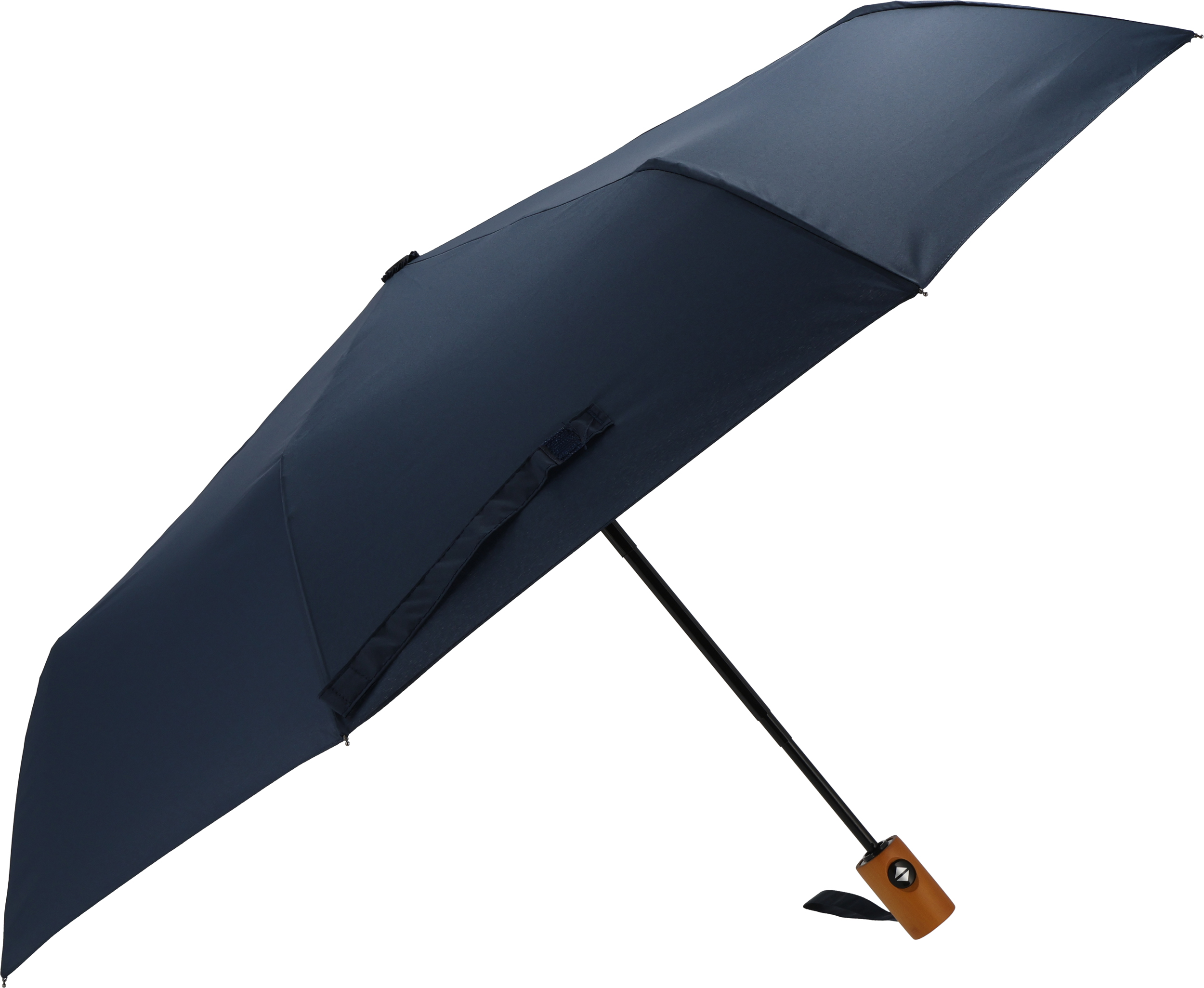 Parasol automatyczny Ø100 cm rPET IPSWICH - z logo z własnym nadrukiem, kolor granatowy