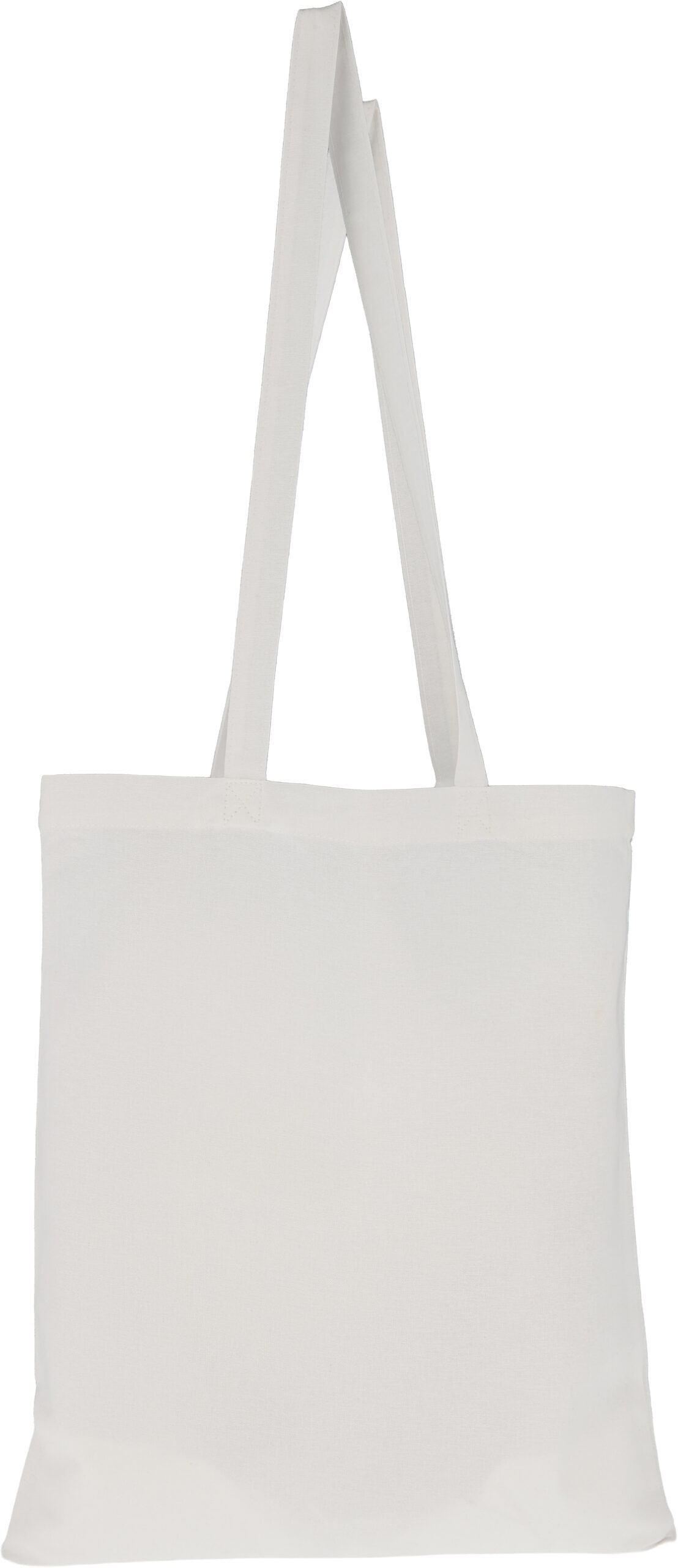 Torba z bawełny organicznej z długimi uszami 180 g/m2 BRANSLEY - z logo z własnym nadrukiem, kolor biały
