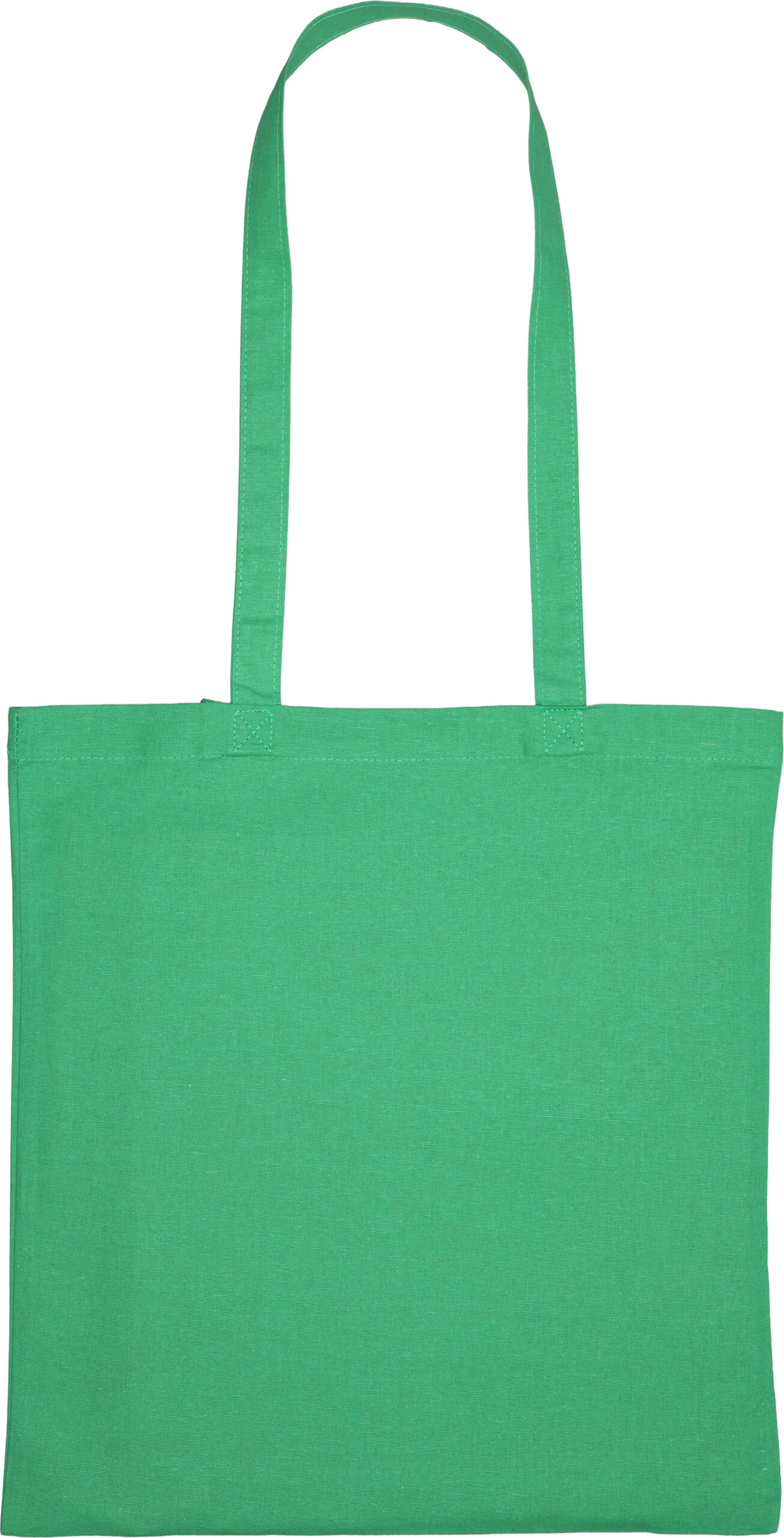 Torba z bawełny organicznej z długimi uszami 180 g/m2 BRANSLEY - z logo z własnym nadrukiem, kolor zielony