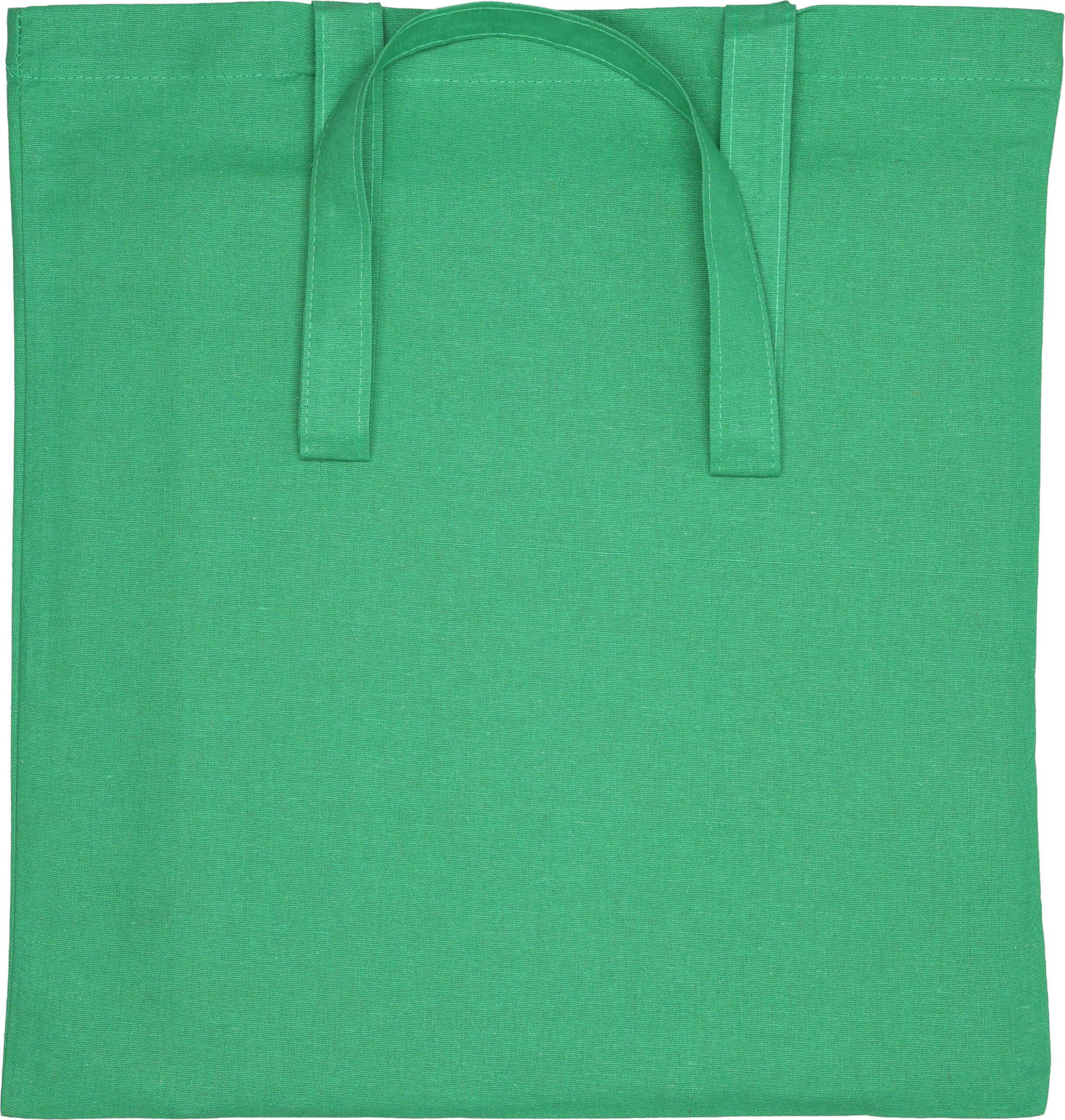 Torba z bawełny organicznej z długimi uszami 180 g/m2 BRANSLEY - z logo z własnym nadrukiem, kolor zielony