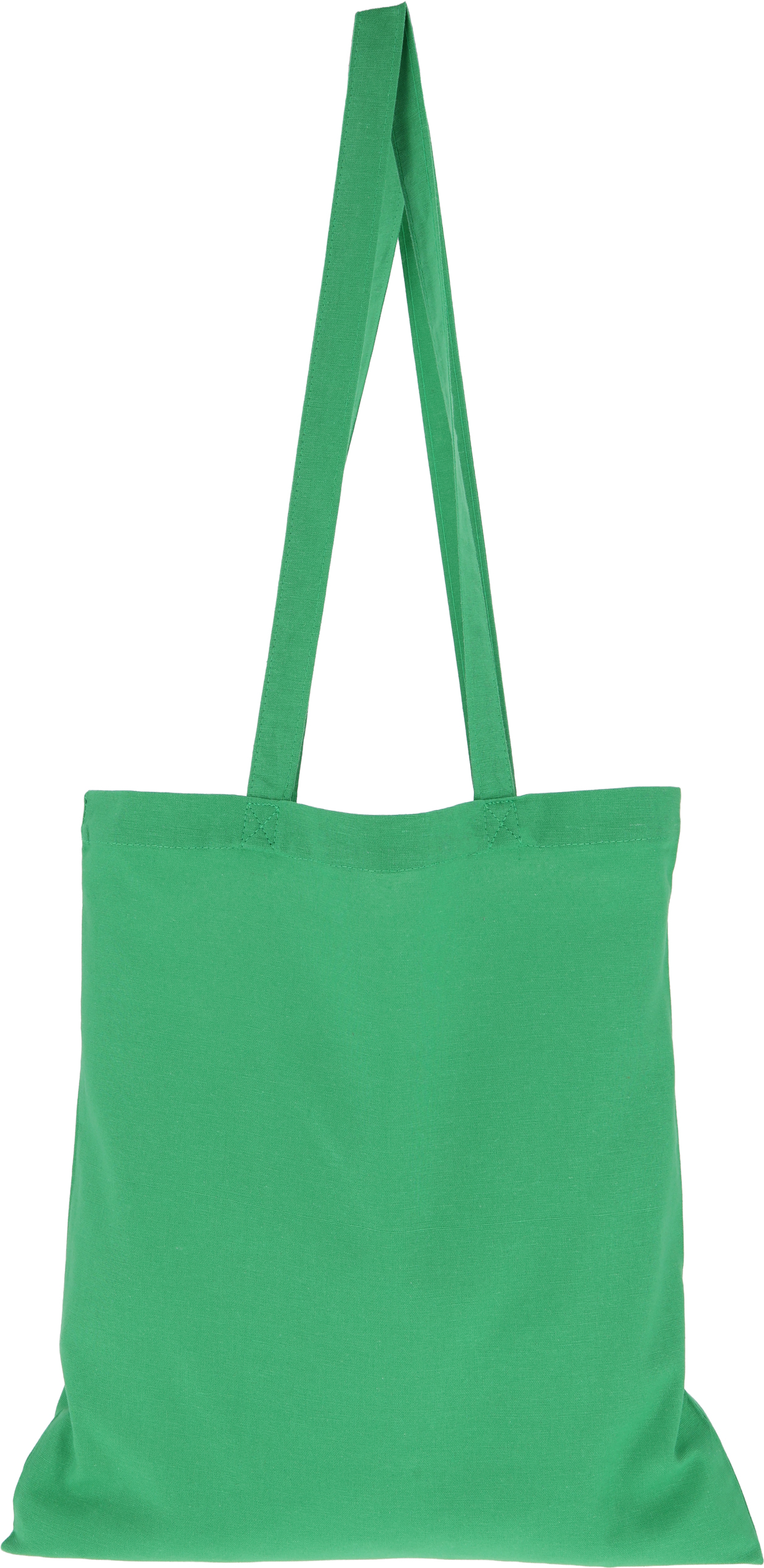 Torba z bawełny organicznej z długimi uszami 180 g/m2 BRANSLEY - z logo z własnym nadrukiem, kolor zielony