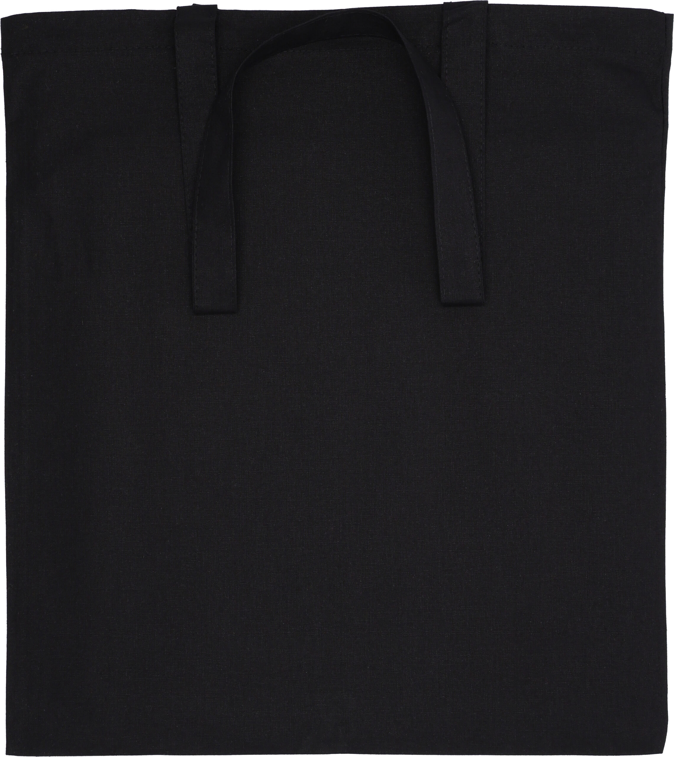 Torba z bawełny organicznej z długimi uszami 180 g/m2 BRANSLEY - z logo z własnym nadrukiem, kolor czarny