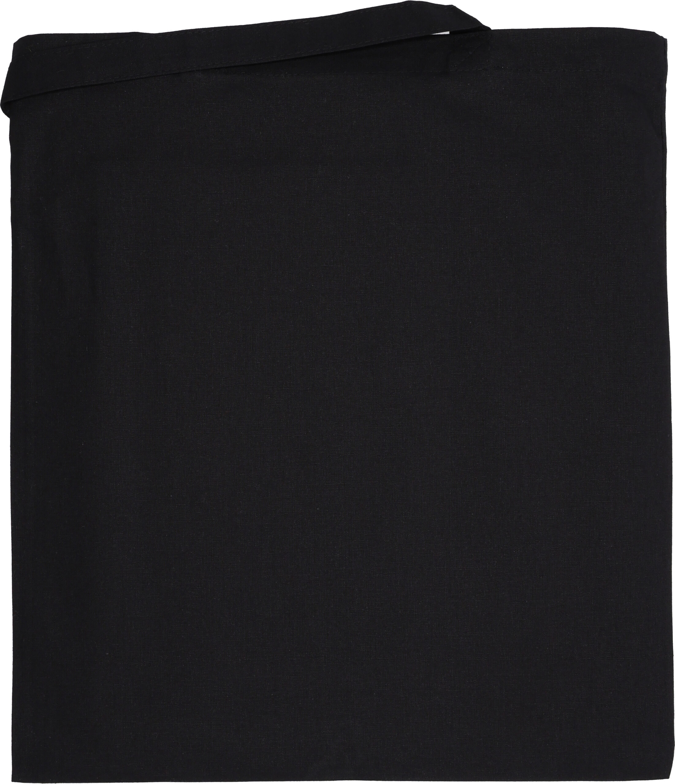 Torba z bawełny organicznej z długimi uszami 180 g/m2 BRANSLEY - z logo z własnym nadrukiem, kolor czarny