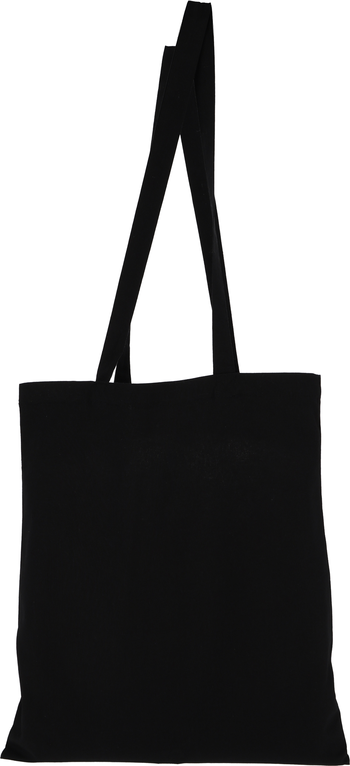 Torba z bawełny organicznej z długimi uszami 180 g/m2 BRANSLEY - z logo z własnym nadrukiem, kolor czarny