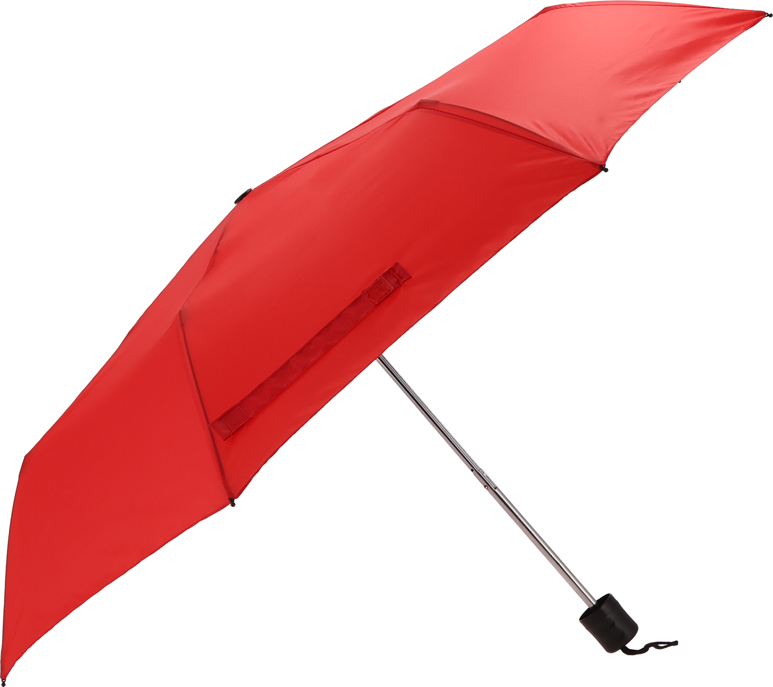 Parasol manualny rPET Ø98 cm NORTHAMPTON - z logo z własnym nadrukiem, kolor czerwony