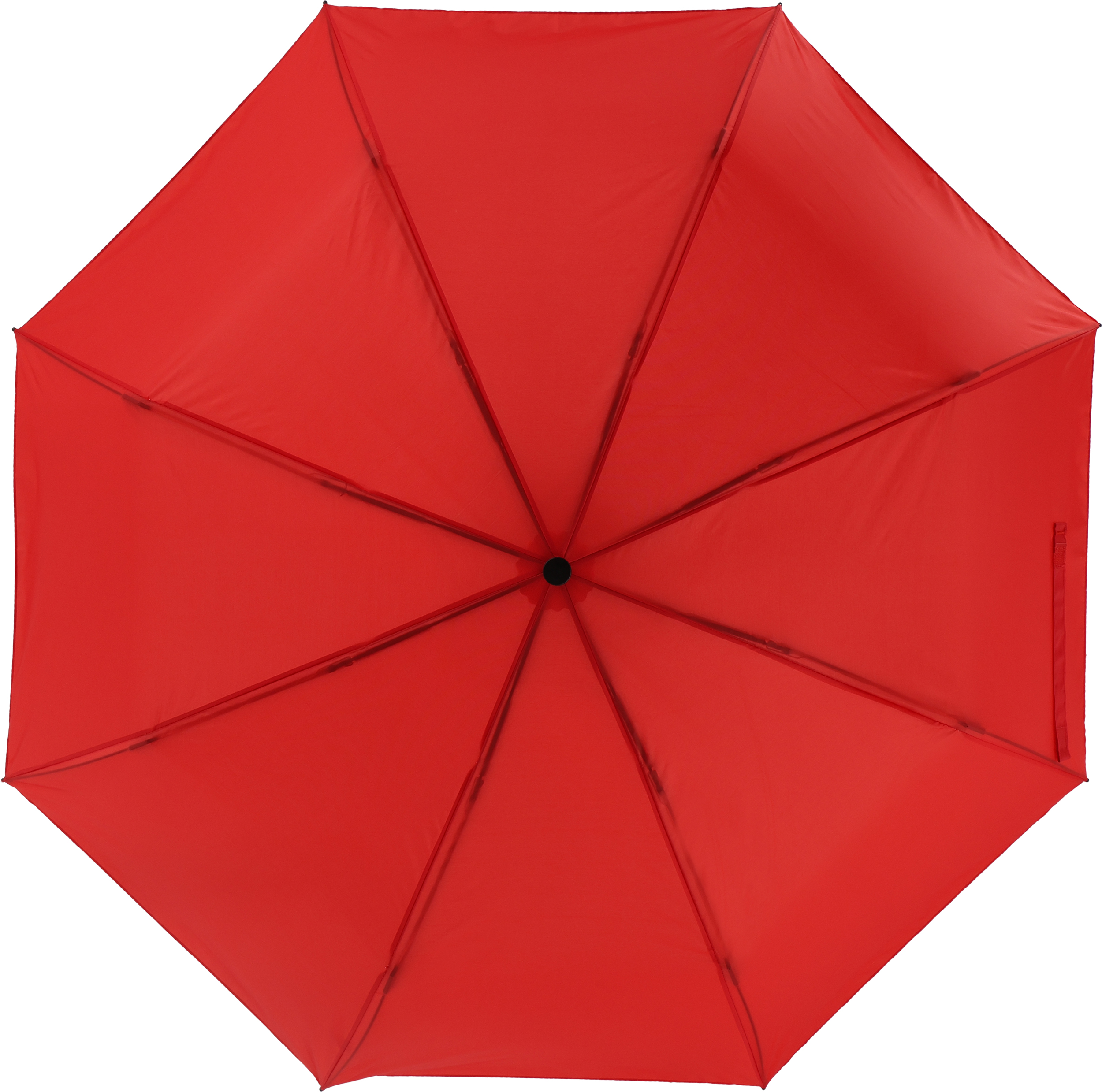 Parasol manualny rPET Ø98 cm NORTHAMPTON - z logo z własnym nadrukiem, kolor czerwony
