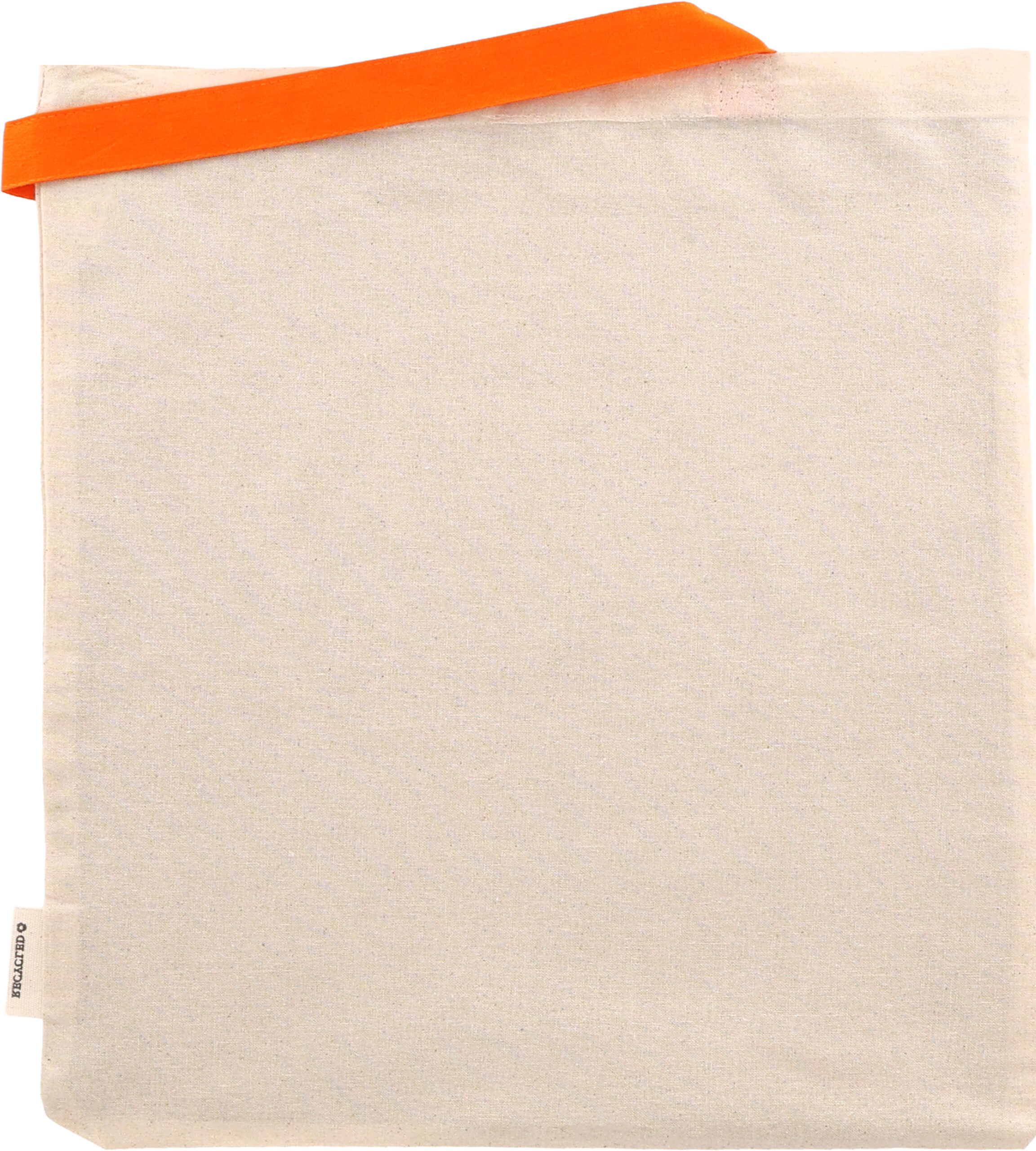 Torba bawełniana z długimi uszami, z recyklingu 140g/m2 CAMBRIDGE - z logo z własnym nadrukiem, kolor pomarańczowy