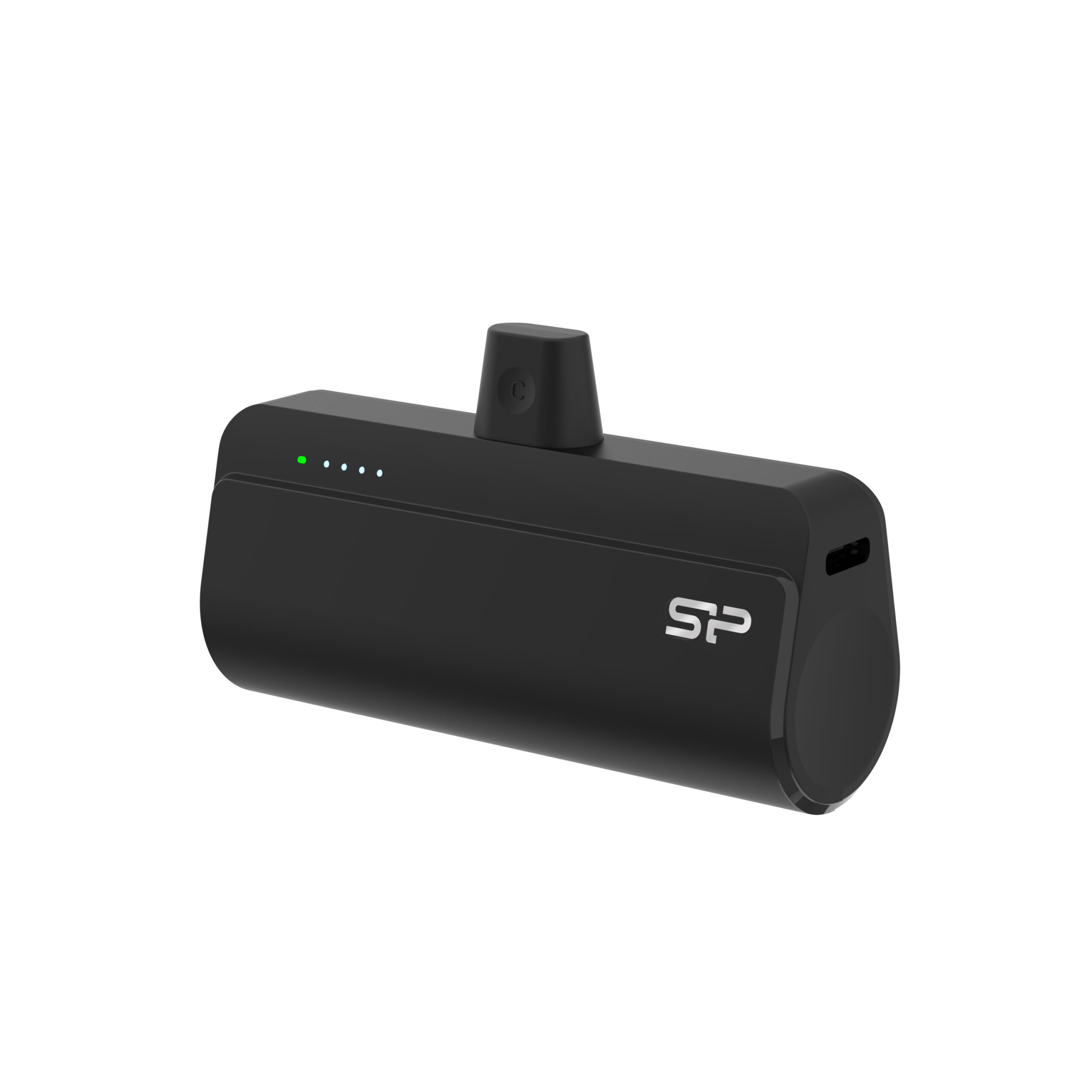 Power bank QD50 5000 mAh Silicon Power - z logo z własnym nadrukiem, kolor czarny