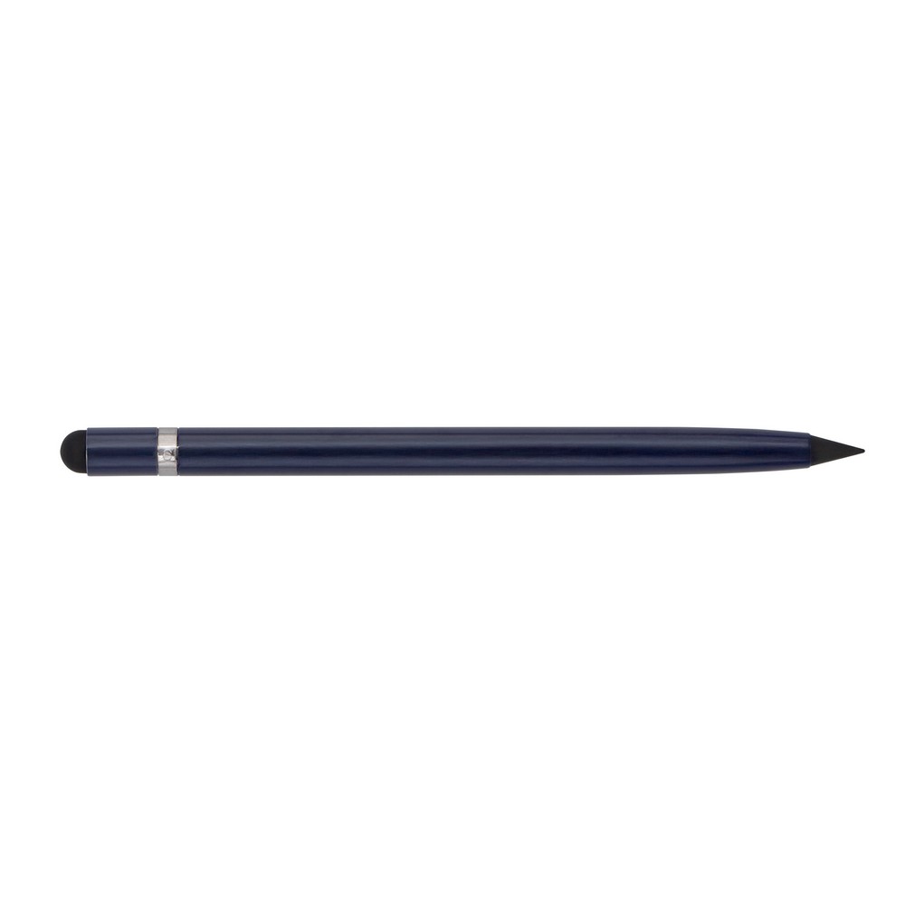 "Wieczny" ołówek, touch pen | Evald z własnym nadrukiem, kolor granatowy