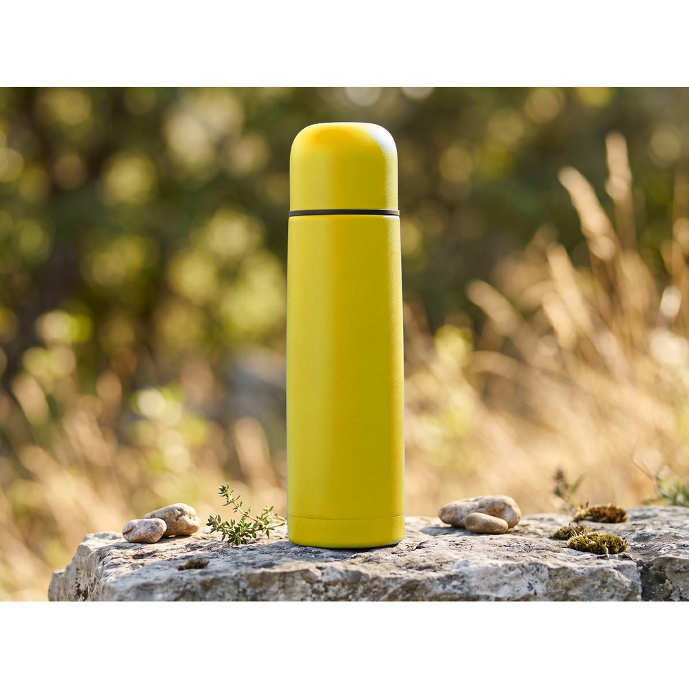 Termos 500 ml | Olympe z własnym nadrukiem, kolor żółty