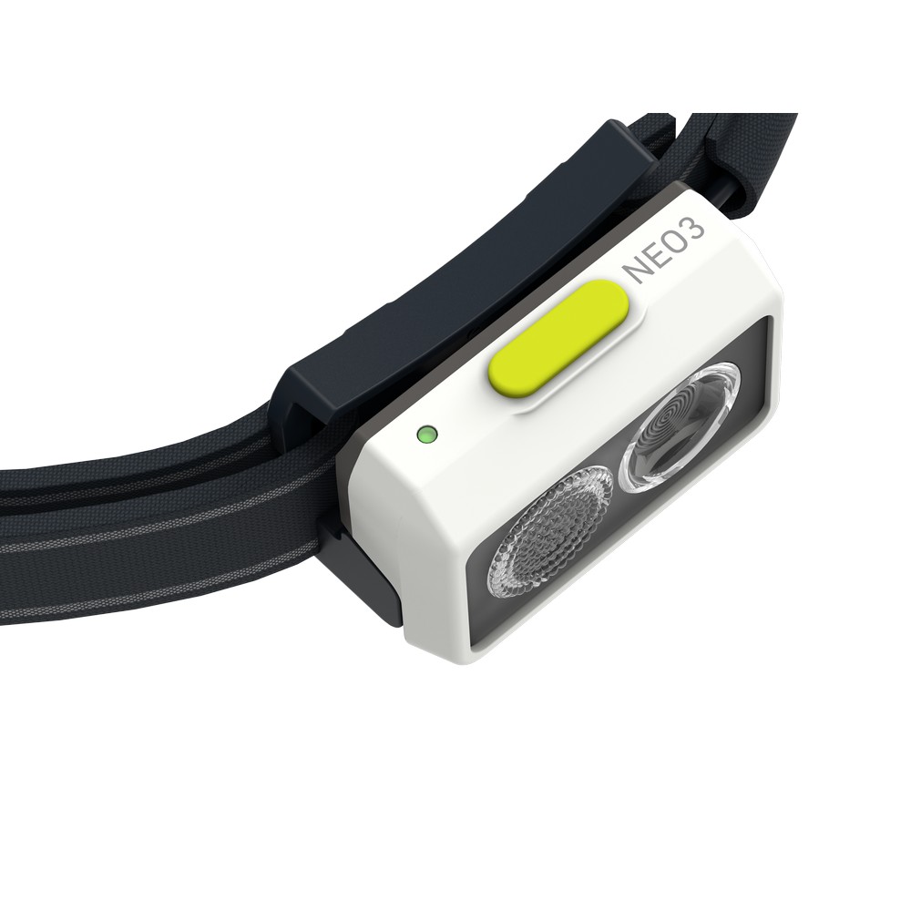 Latarka na głowę Ledlenser NEO3 z własnym nadrukiem, kolor biały