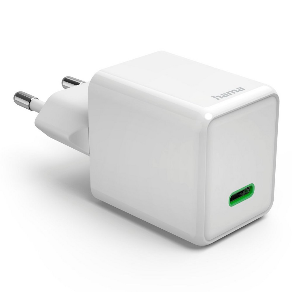 Ładowarka ścienna 45W Hama Supermini z własnym nadrukiem, kolor biały