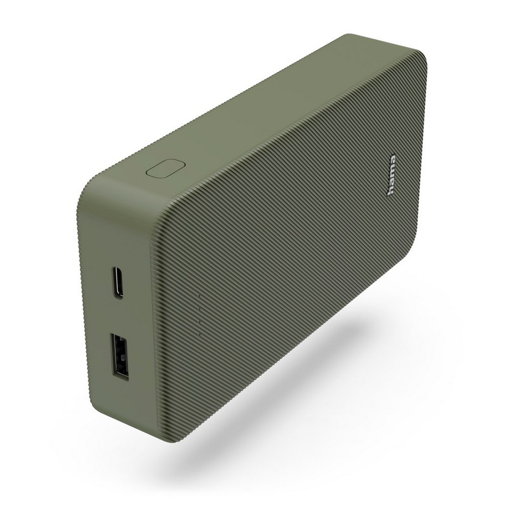 Power bank 20000 mAh Hama Power Pack z własnym nadrukiem, kolor zielony