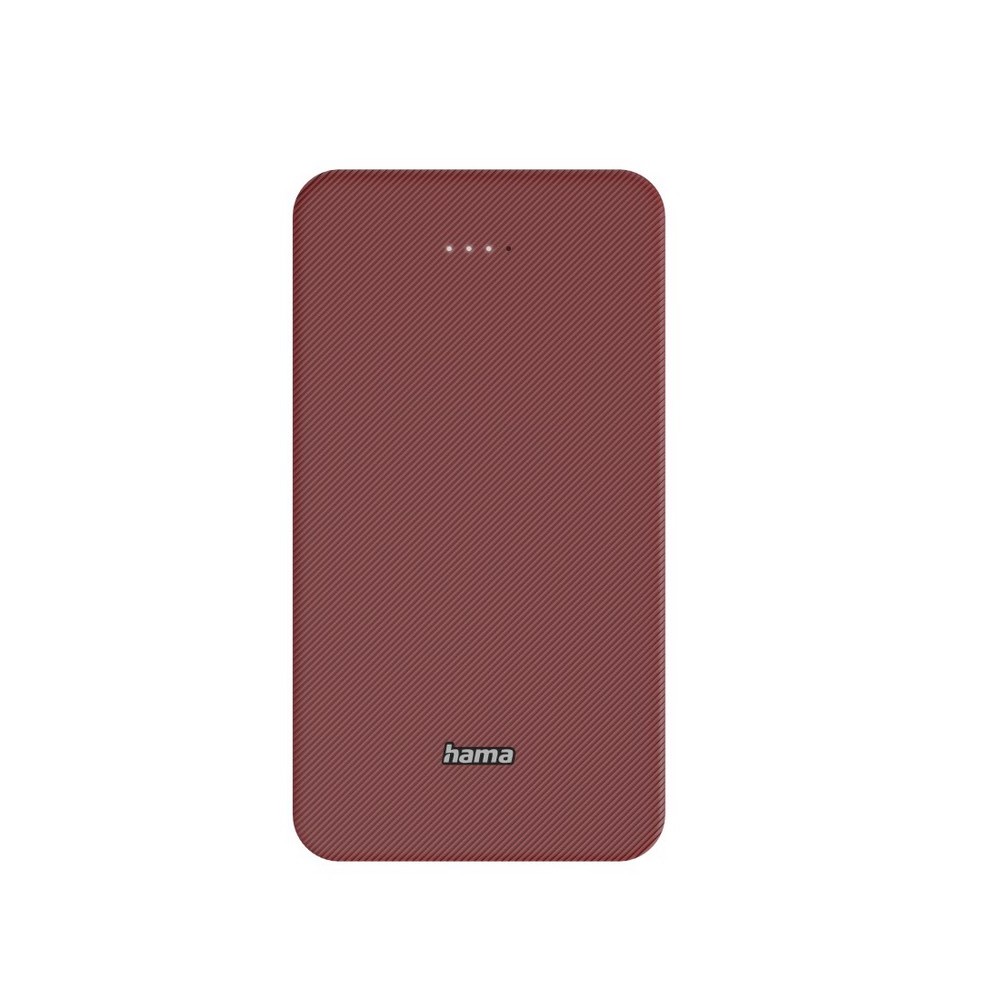 Power bank 20000 mAh Hama Power Pack z własnym nadrukiem, kolor czerwony
