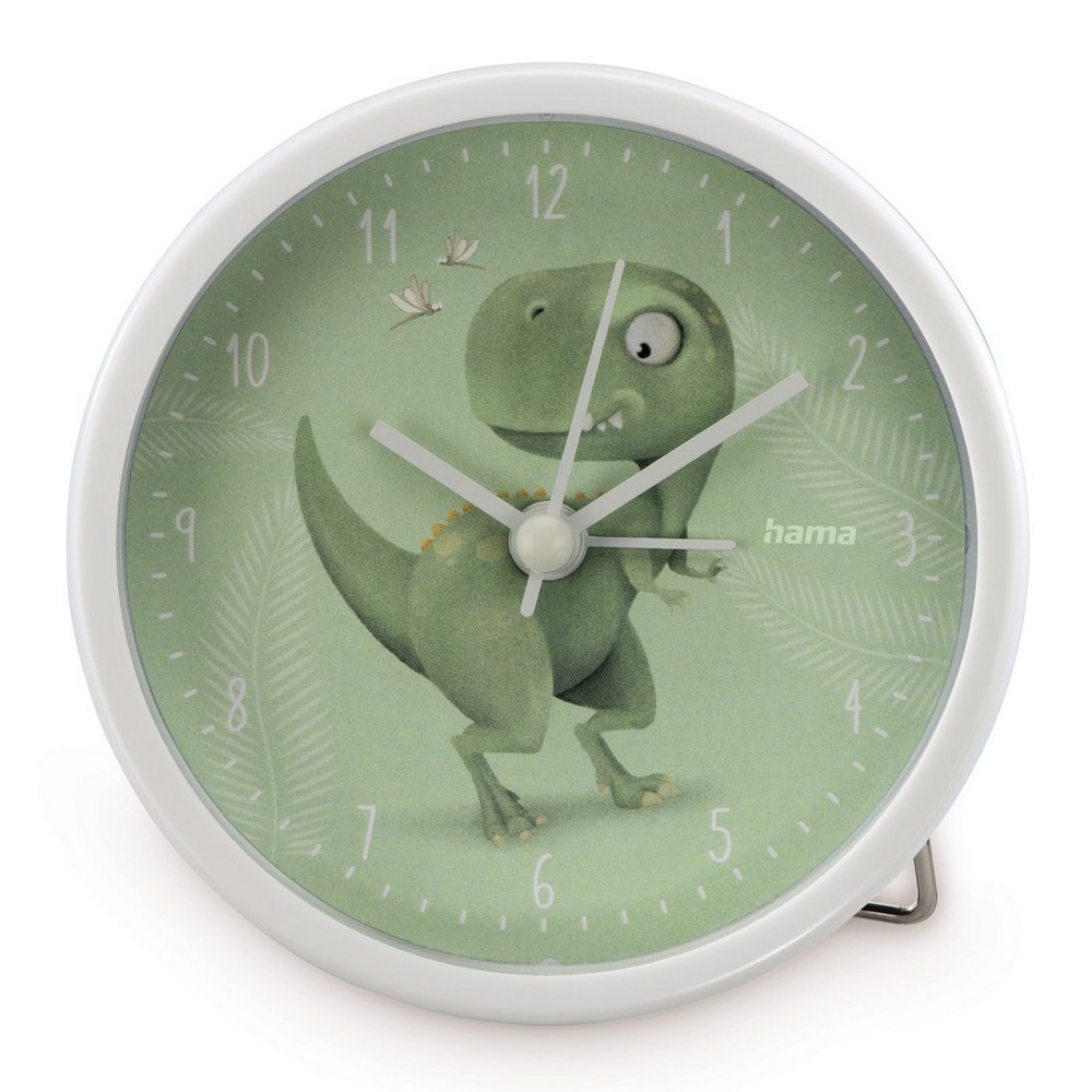 Budzik dla dzieci Hama Happy Dino z własnym nadrukiem, kolor zielony