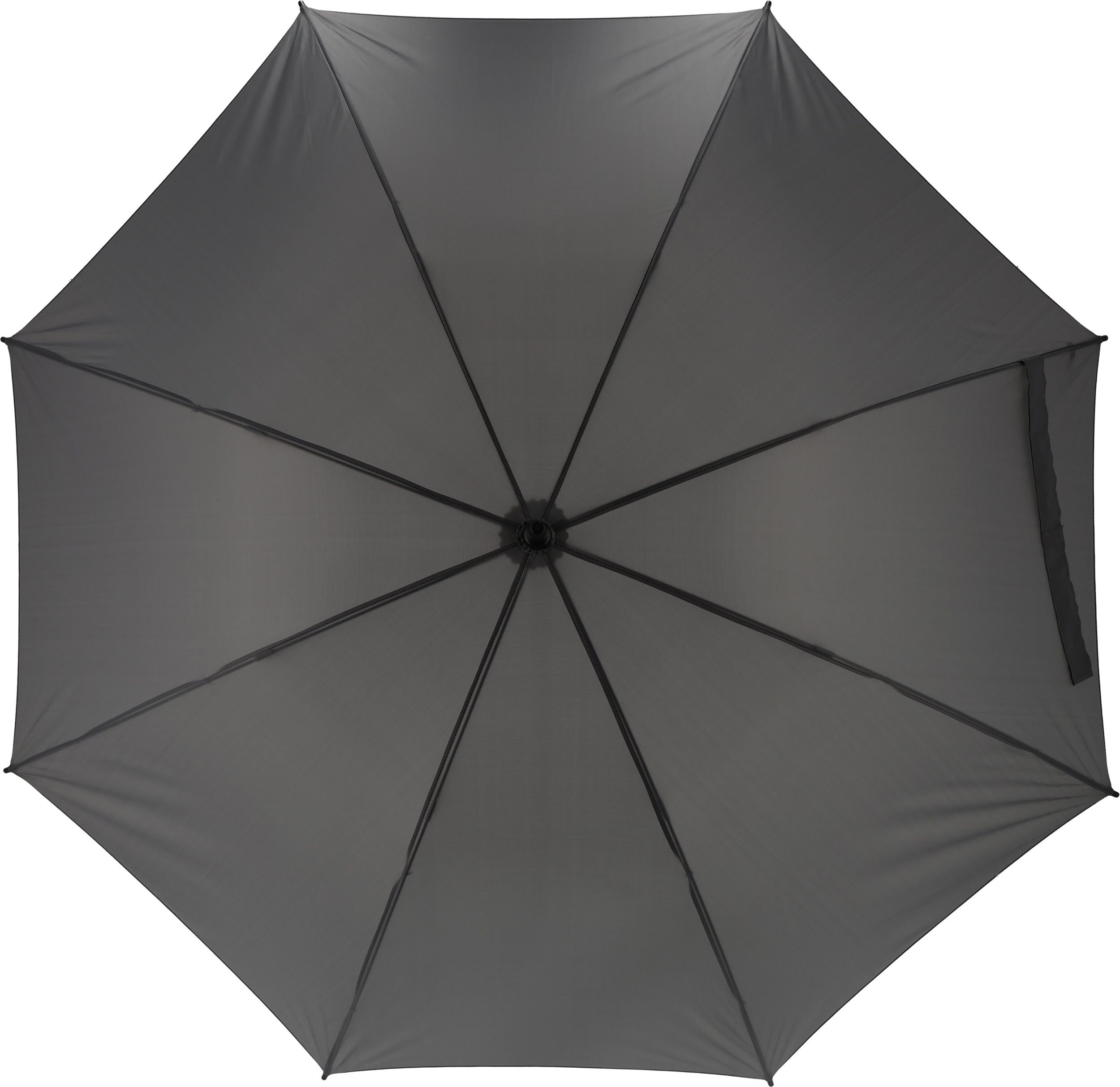 Parasol manualny XL Ø133 cm HURRICAN - z logo z własnym nadrukiem, kolor szary