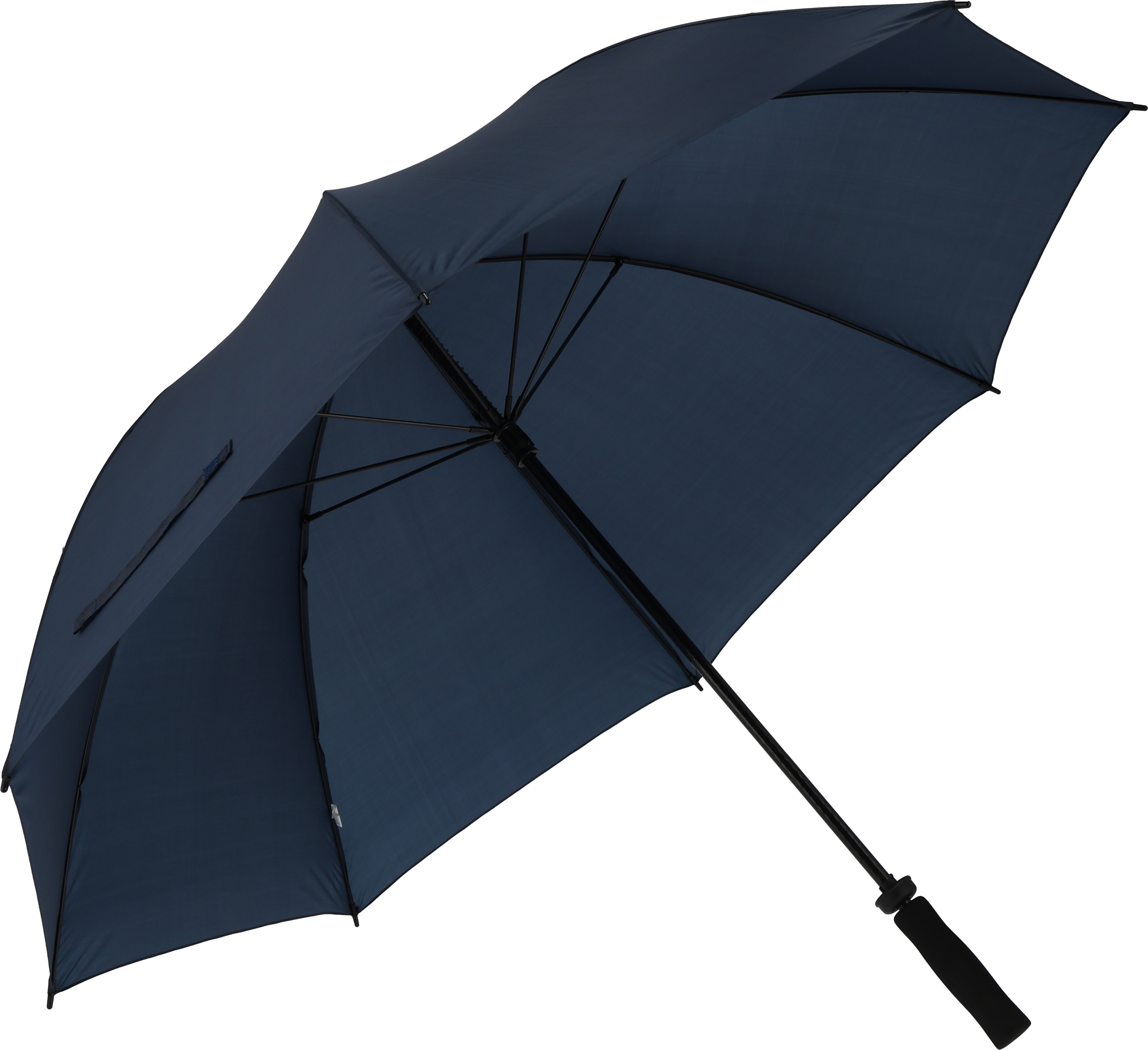 granatowy Parasol manualny XL Ø133 cm HURRICAN – z logo