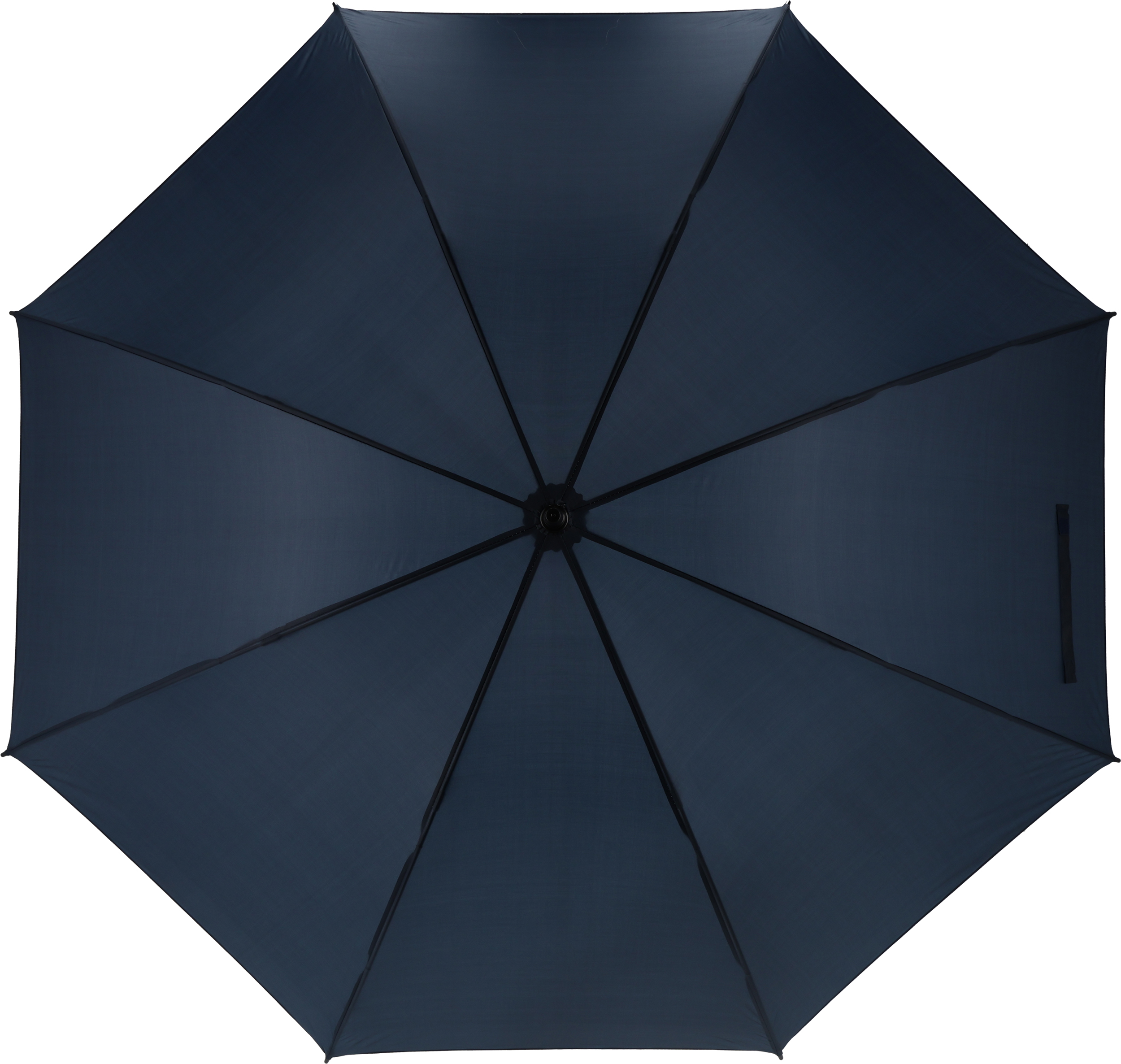 Parasol manualny XL Ø133 cm HURRICAN - z logo z własnym nadrukiem, kolor granatowy