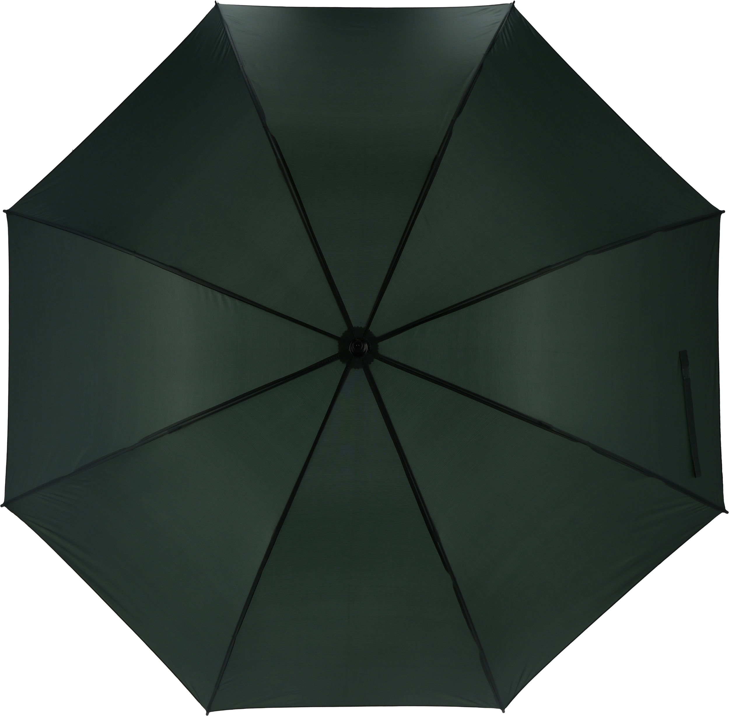 Parasol manualny XL Ø133 cm HURRICAN - z logo z własnym nadrukiem, kolor ciemnozielony