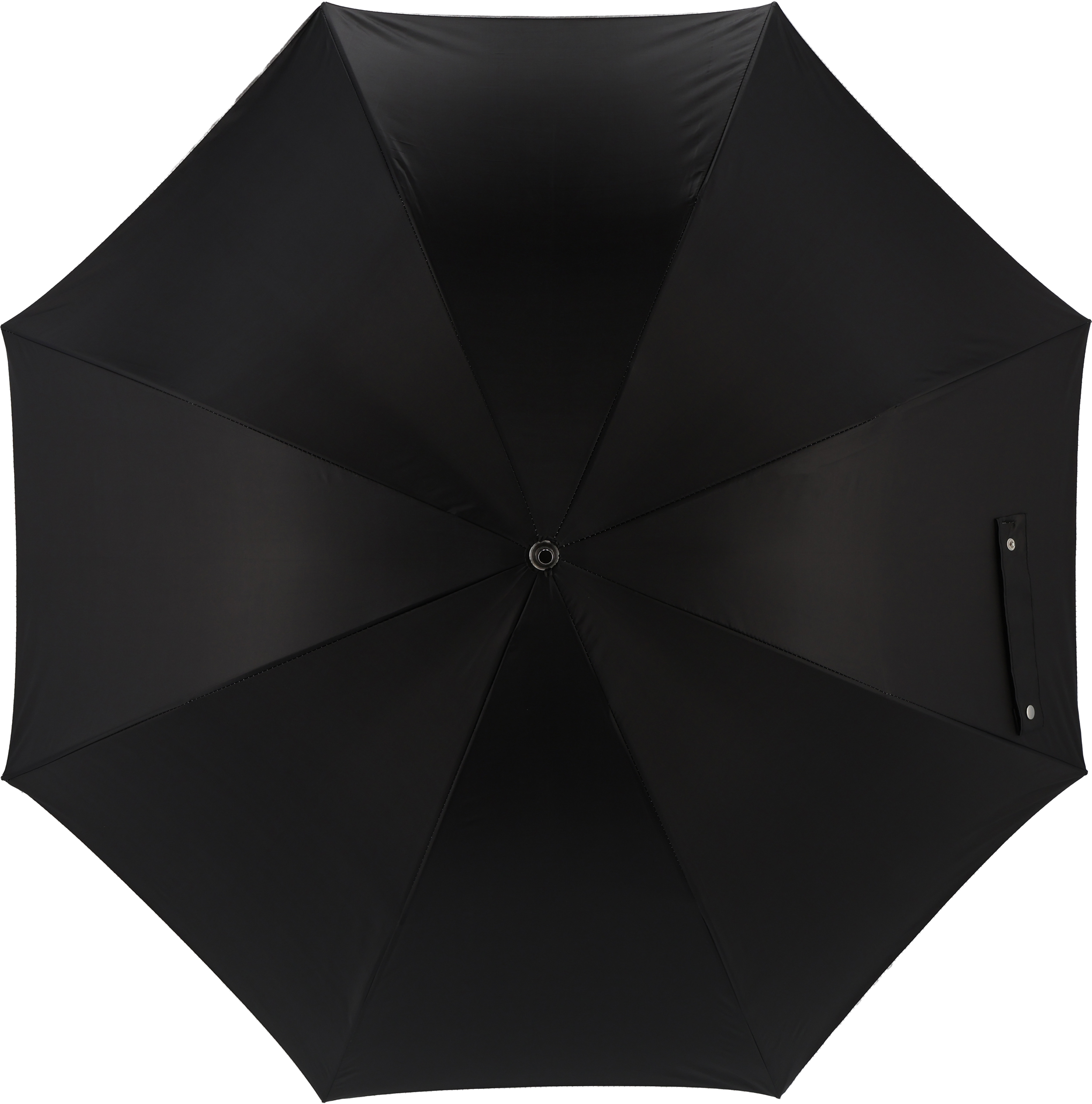 Parasol automatyczny z filtrem UV Ø100 cm AVIGNON - z logo z własnym nadrukiem, kolor czarny