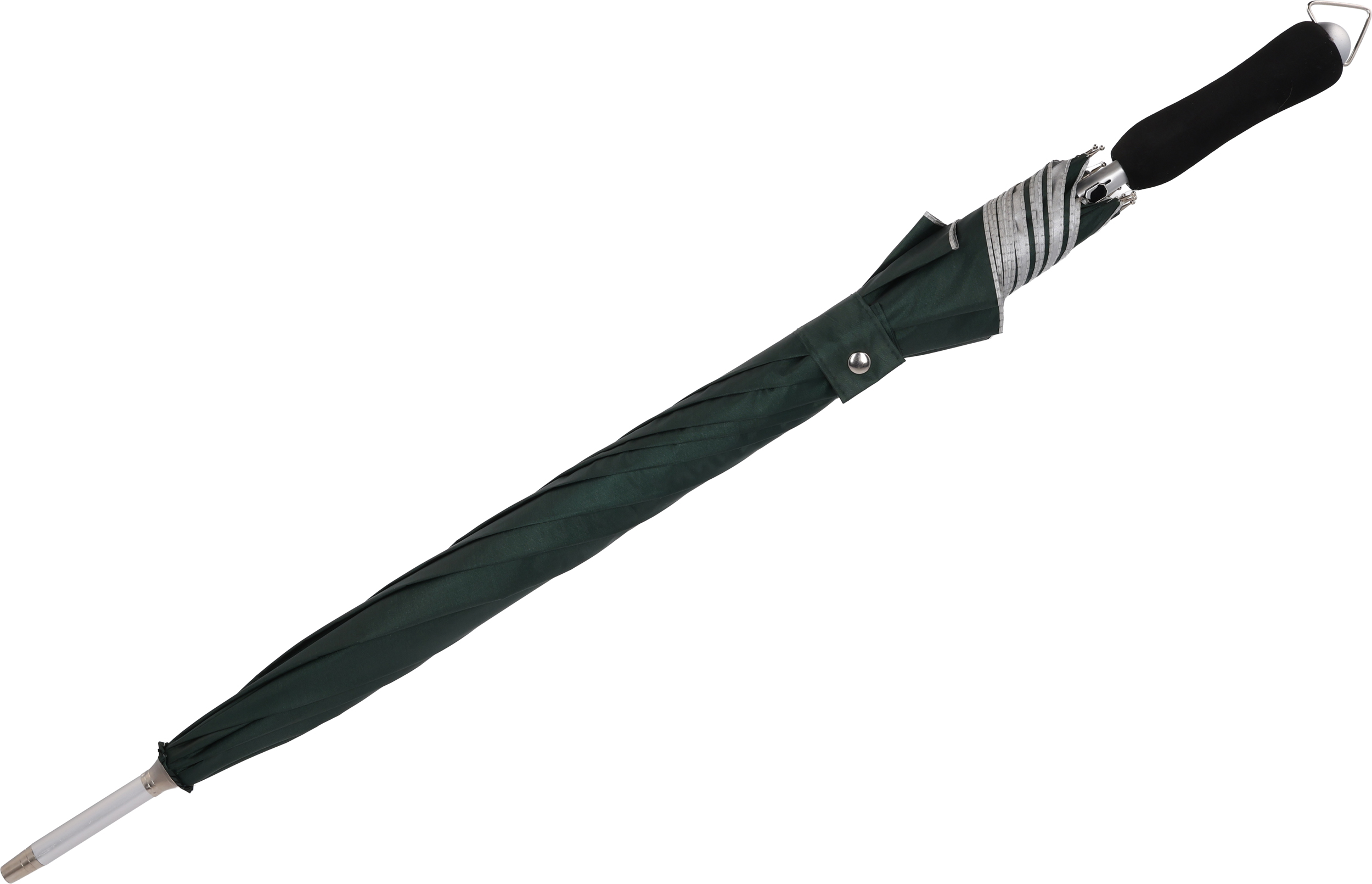 ciemnozielony Parasol automatyczny z filtrem UV Ø100 cm AVIGNON – z logo