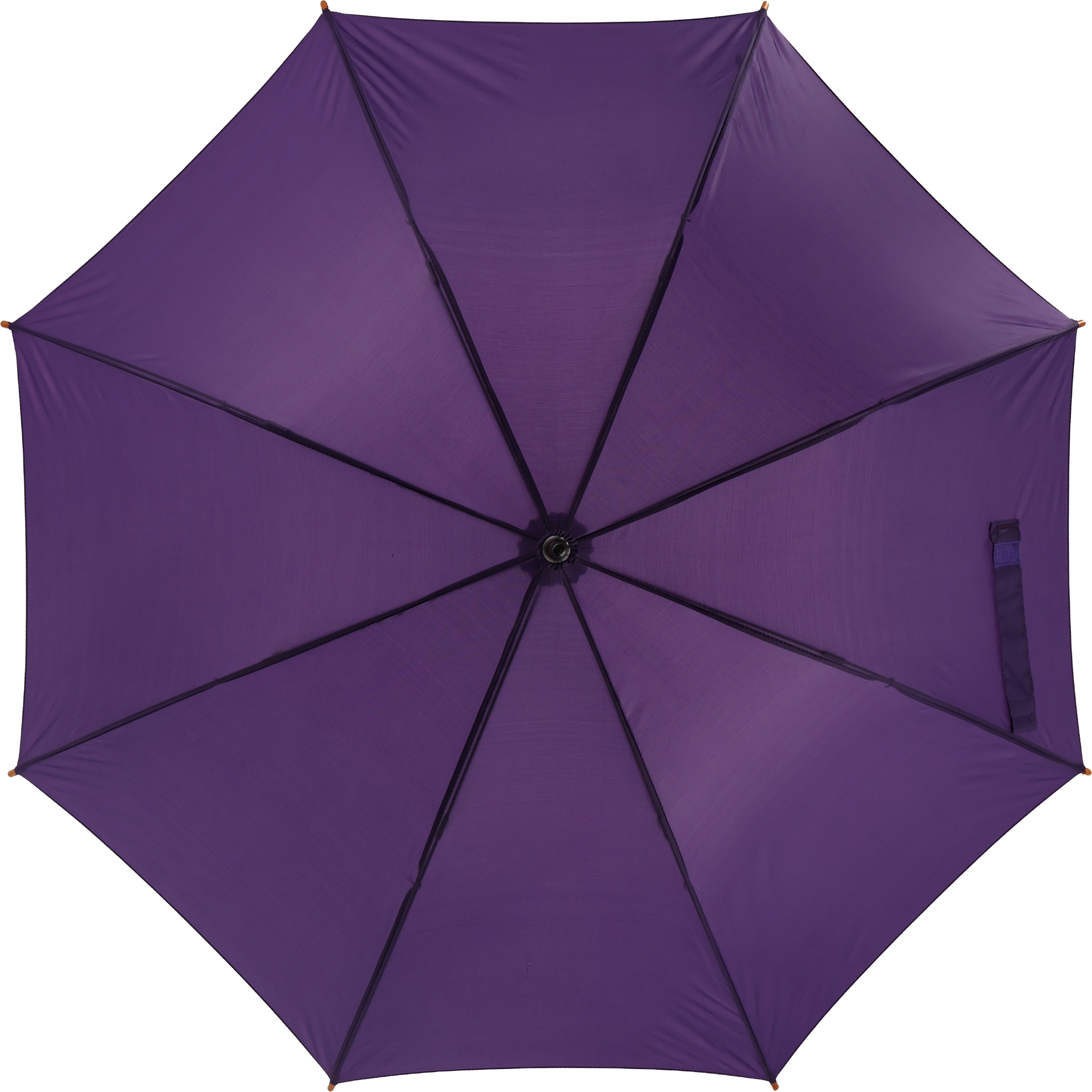 Parasol automatyczny drewniany Ø105 cm NANCY - z logo z własnym nadrukiem, kolor fioletowy