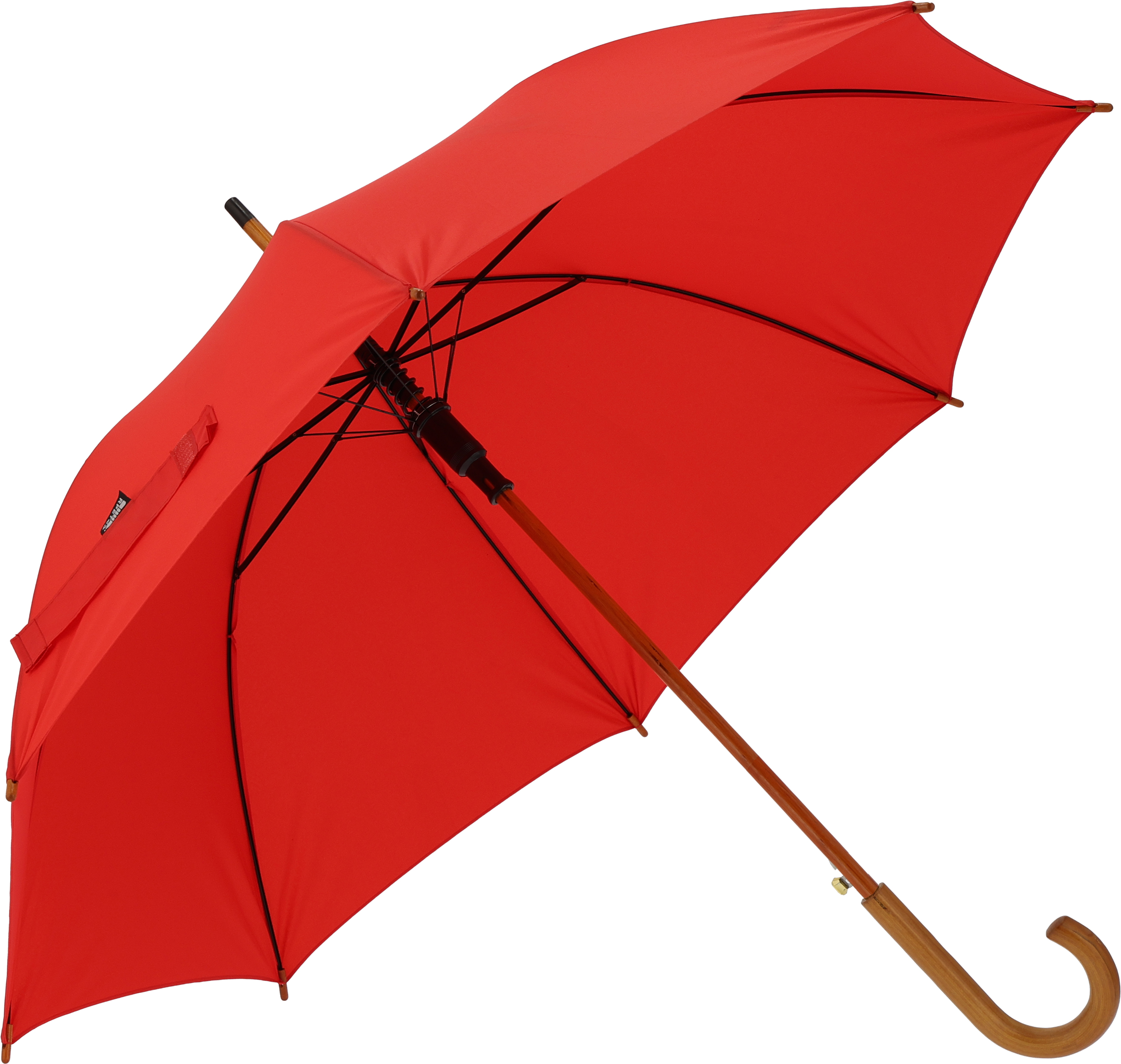 czerwony Parasol automatyczny Ø105 rPET HASSELT – z logo