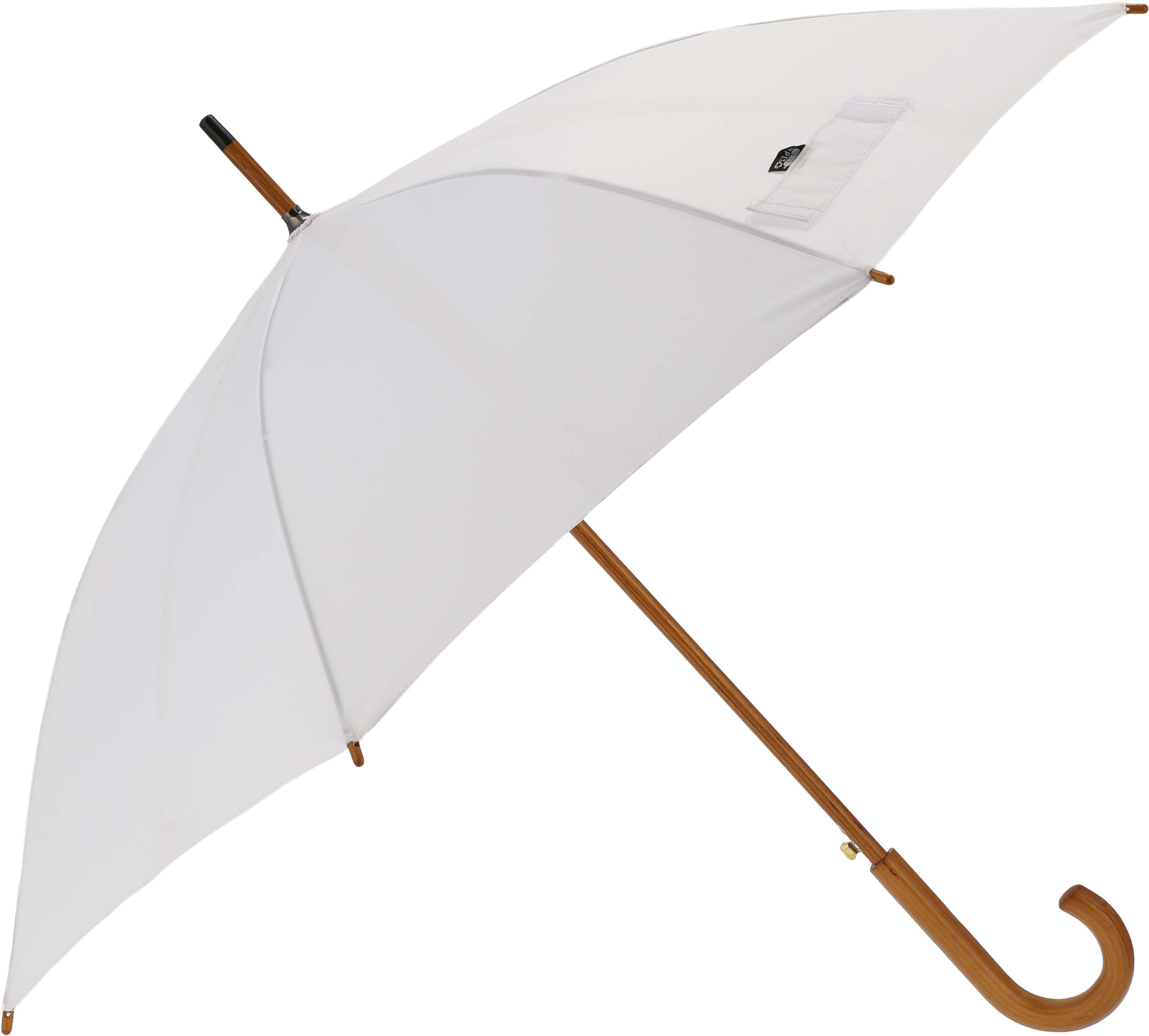 Parasol automatyczny Ø105 rPET HASSELT - z logo z własnym nadrukiem, kolor biały