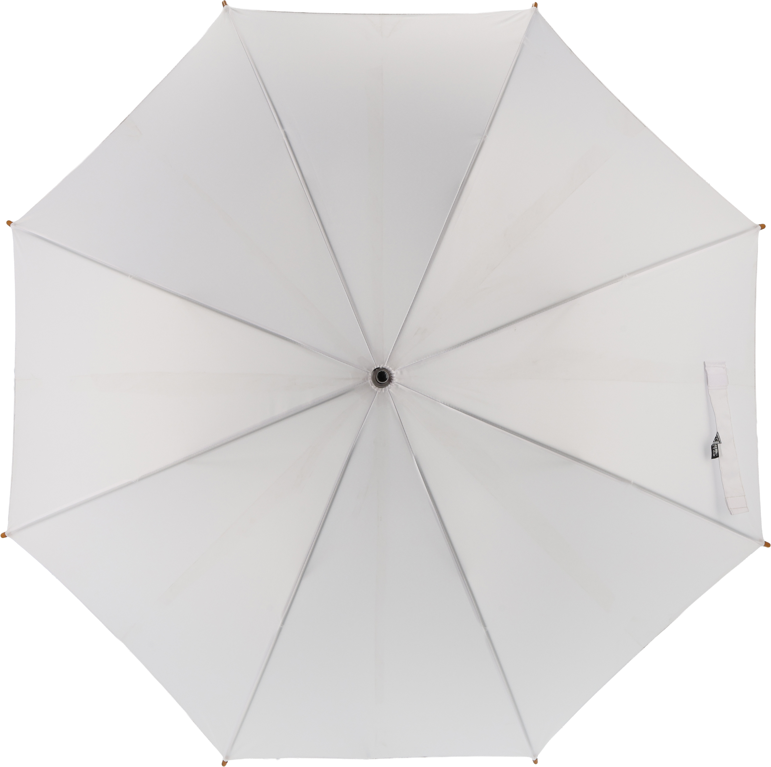 Parasol automatyczny Ø105 rPET HASSELT - z logo z własnym nadrukiem, kolor biały