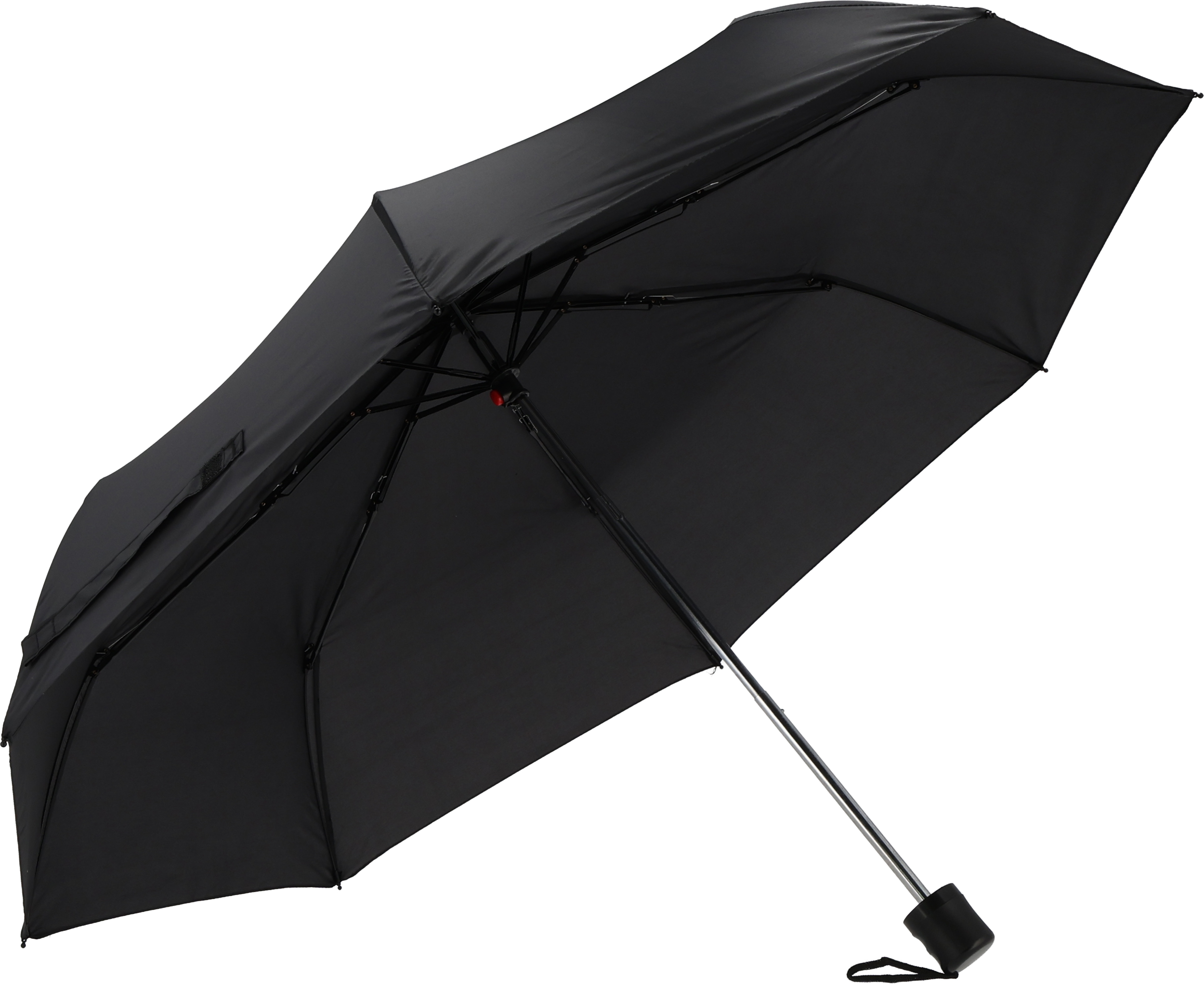 Parasol manualny rPET Ø98 cm NORTHAMPTON - z logo z własnym nadrukiem, kolor czarny