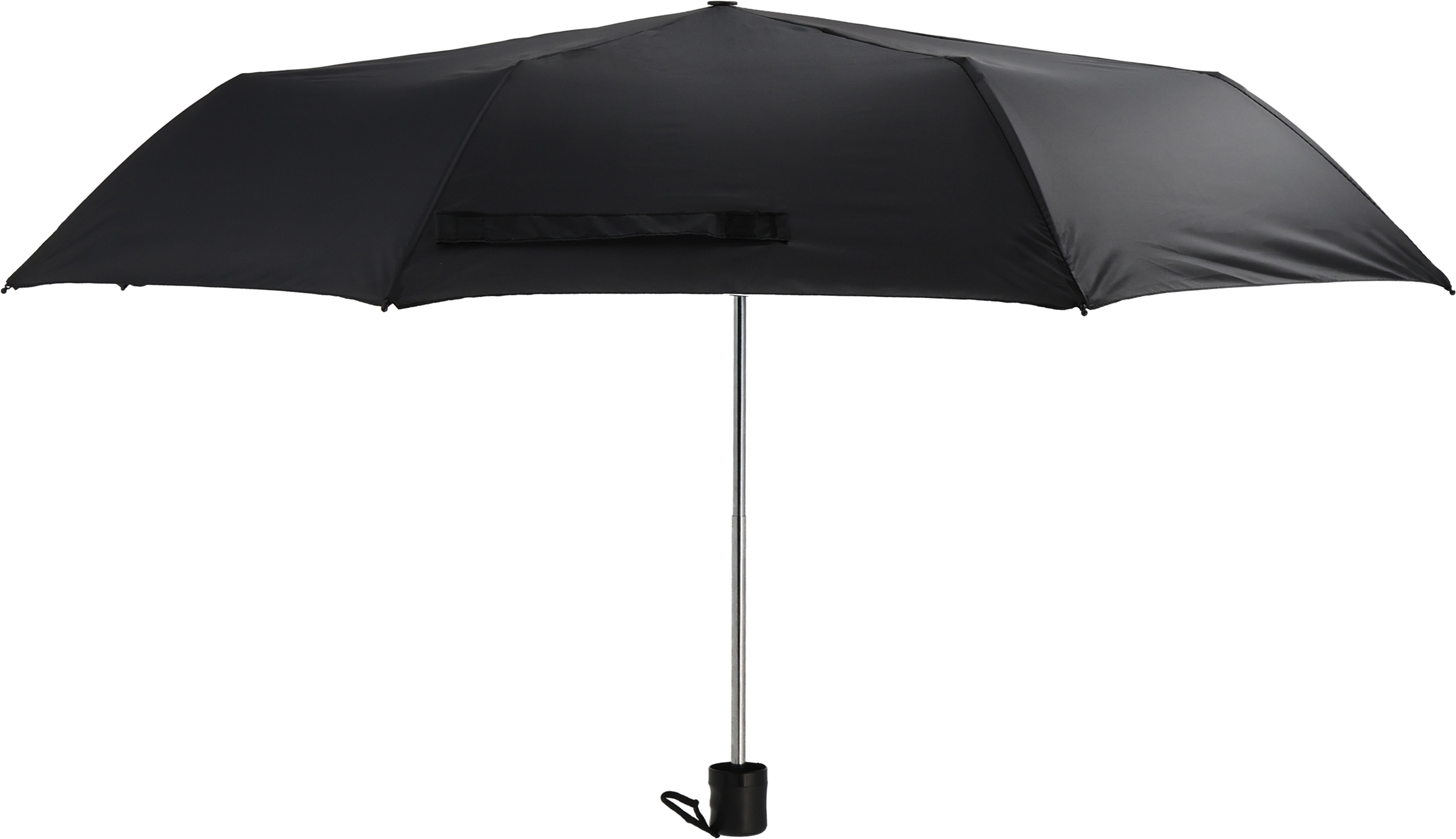 Parasol manualny rPET Ø98 cm NORTHAMPTON - z logo z własnym nadrukiem, kolor czarny
