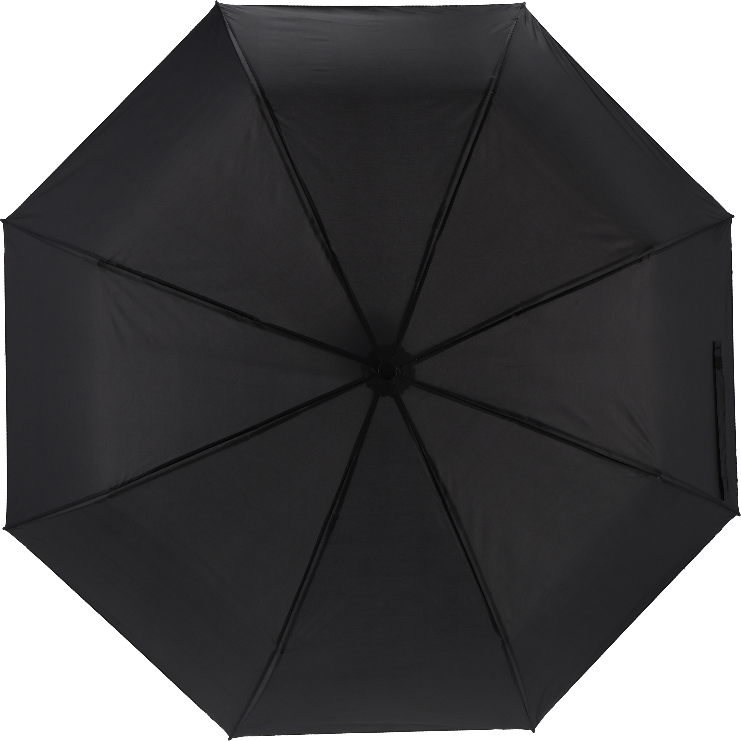 Parasol manualny rPET Ø98 cm NORTHAMPTON - z logo z własnym nadrukiem, kolor czarny