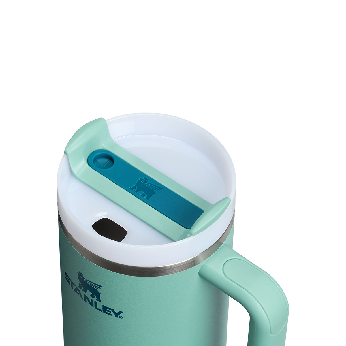 Kubek Termiczny STANLEY The Quencher H2.O FlowState Tumbler 1,18L z własnym nadrukiem, kolor Spring Green