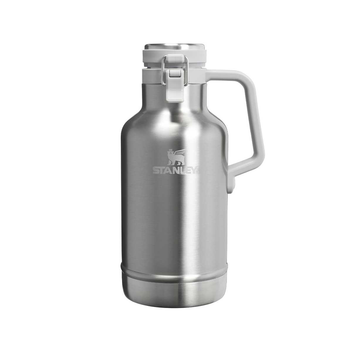 Termos The Easy-Pour Growler 1.9L / 64oz z własnym nadrukiem, kolor Stainless Steel Ash