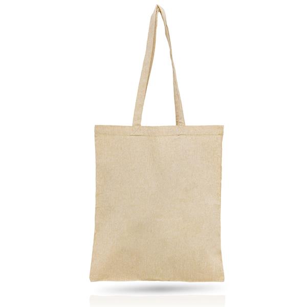 Khaki Torba z bawełny z recyklingu 140g / Recycot